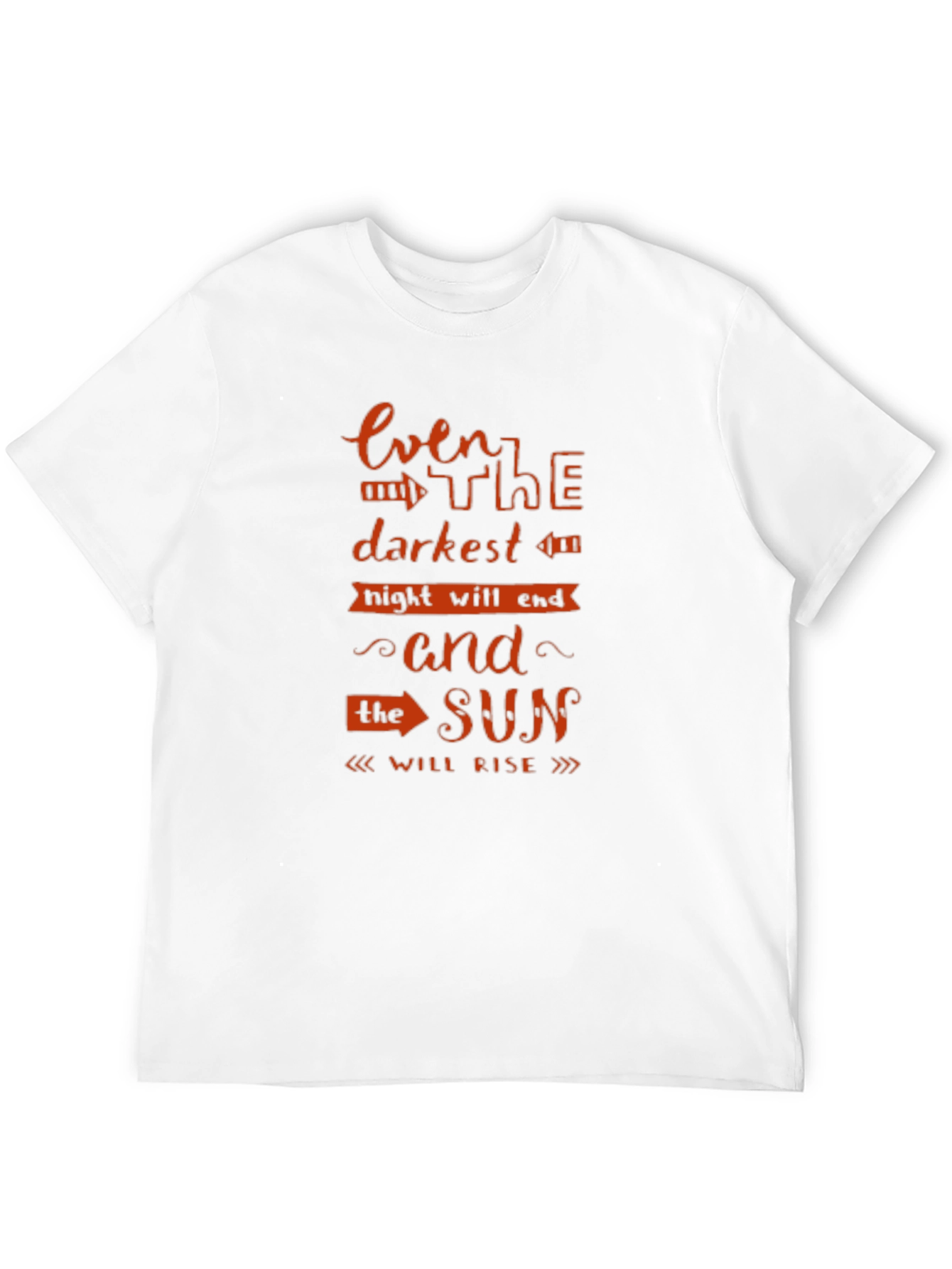 Inspirational Even the Darkest Night Black T-Shirt