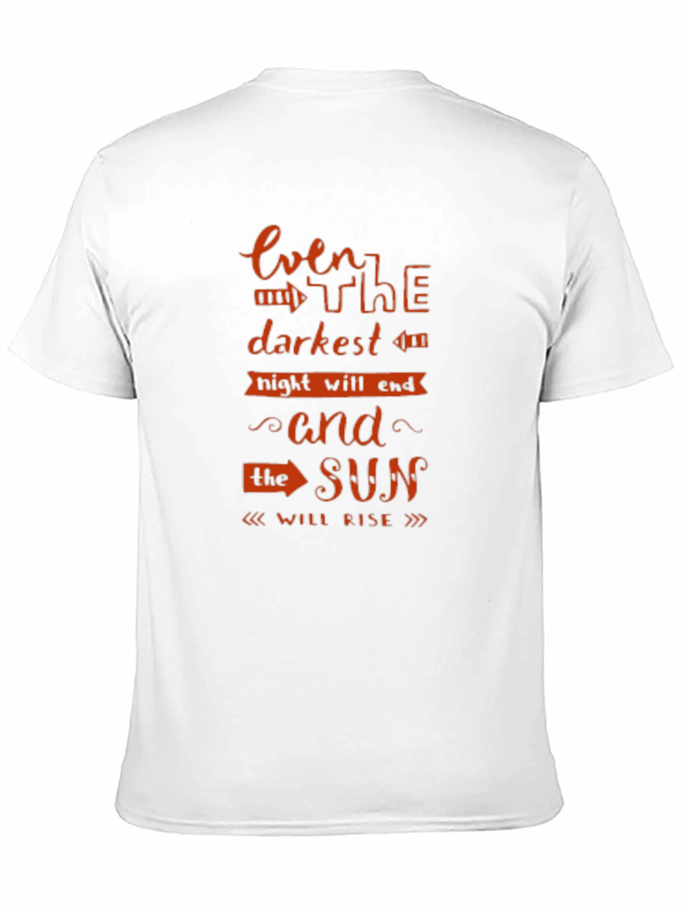 Inspirational Even the Darkest Night Black T-Shirt