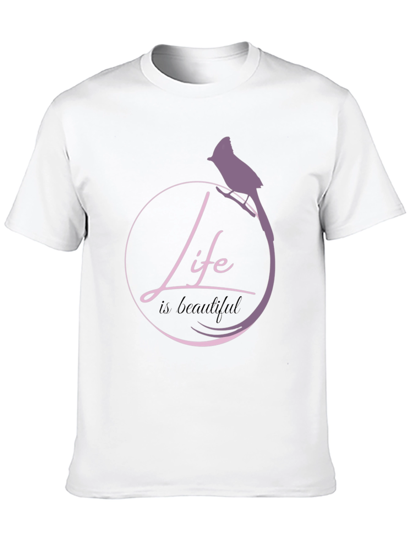 Life is Beautiful Bird Graphic T-Shirt