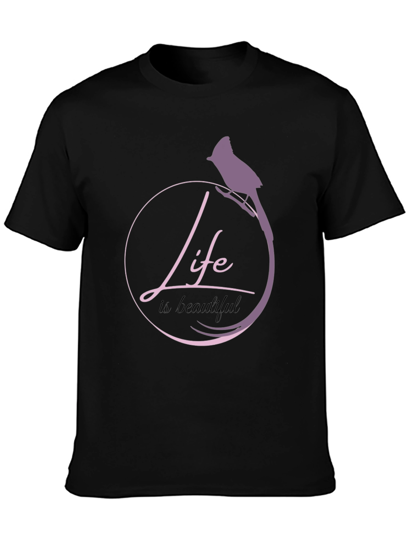 Life is Beautiful Bird Graphic T-Shirt