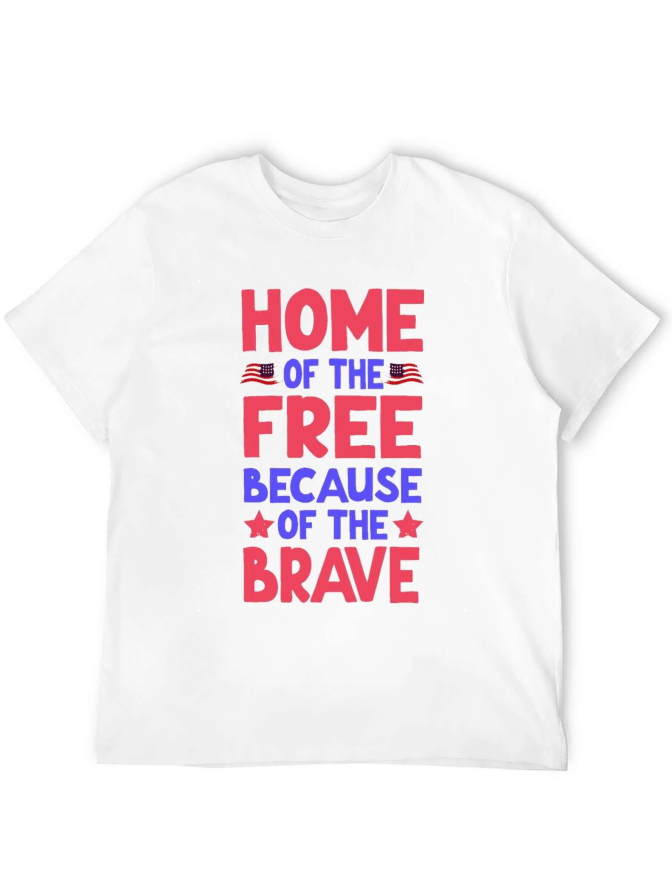 Patriotic Home of the Free Graphic Tee