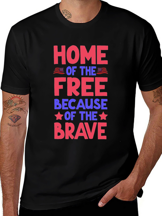 Patriotic Home of the Free Graphic Tee