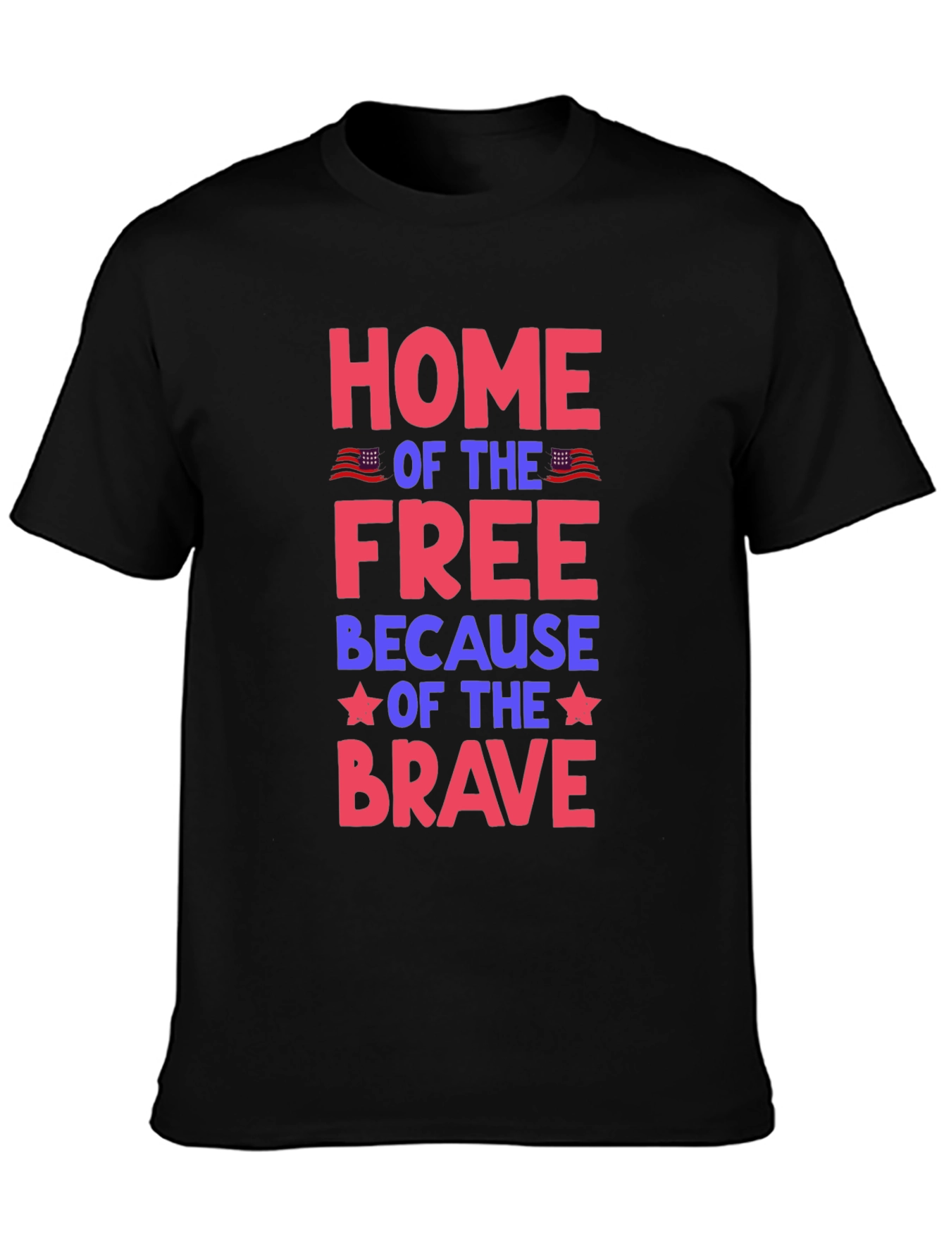 Patriotic Home of the Free Graphic Tee