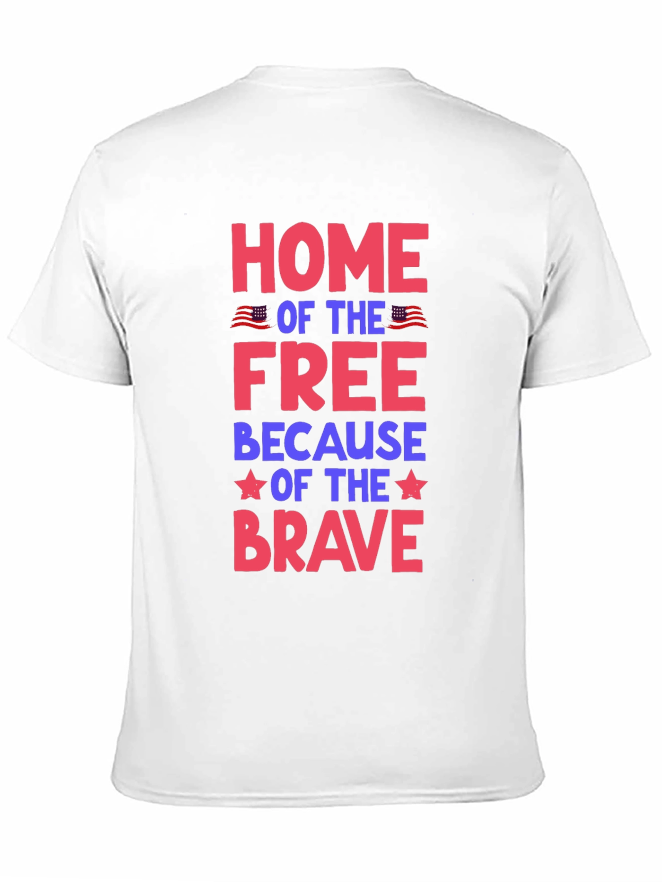 Patriotic Home of the Free Graphic Tee