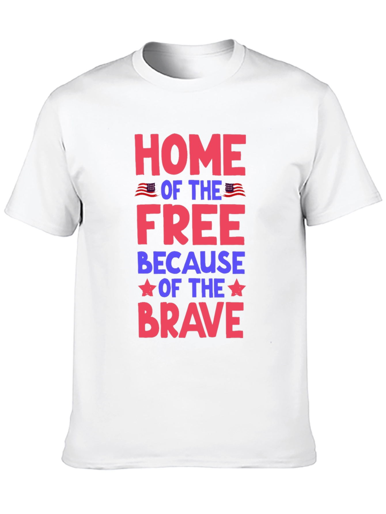 Patriotic Home of the Free Graphic Tee