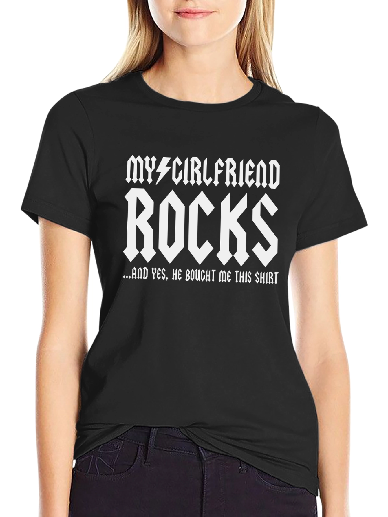 My Girlfriend Rocks Graphic Tee