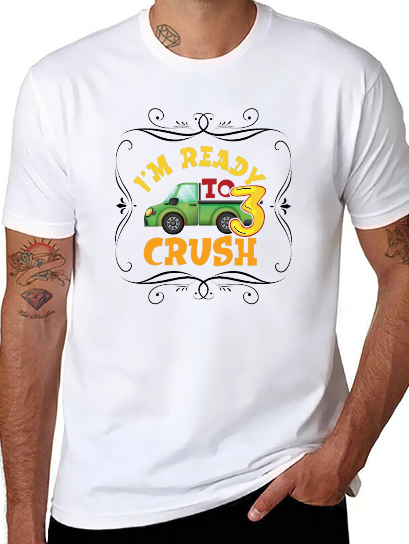 Im Ready to Crush 3rd Birthday Party Toddler T-Shirt