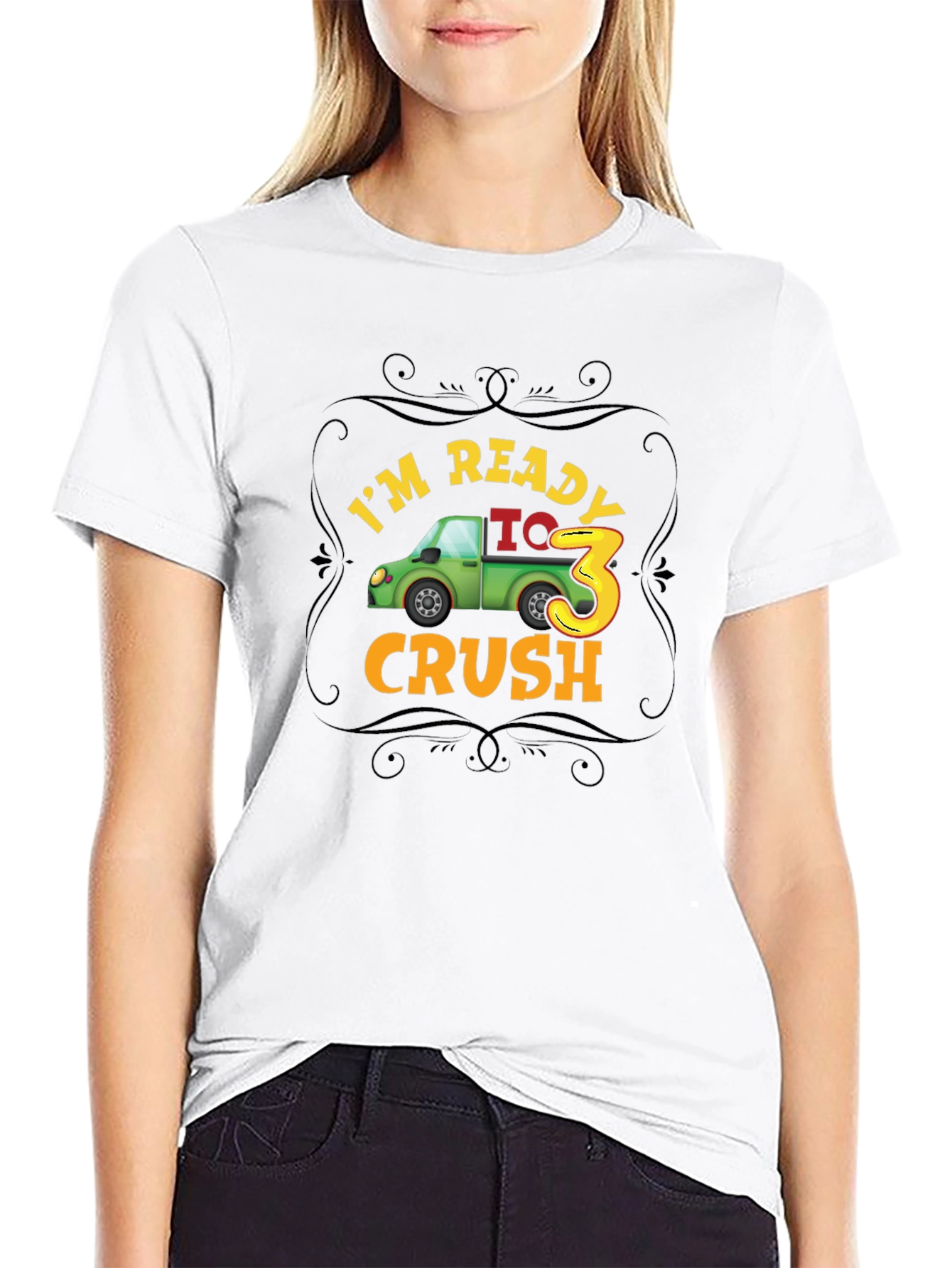 Im Ready to Crush 3rd Birthday Party Toddler T-Shirt