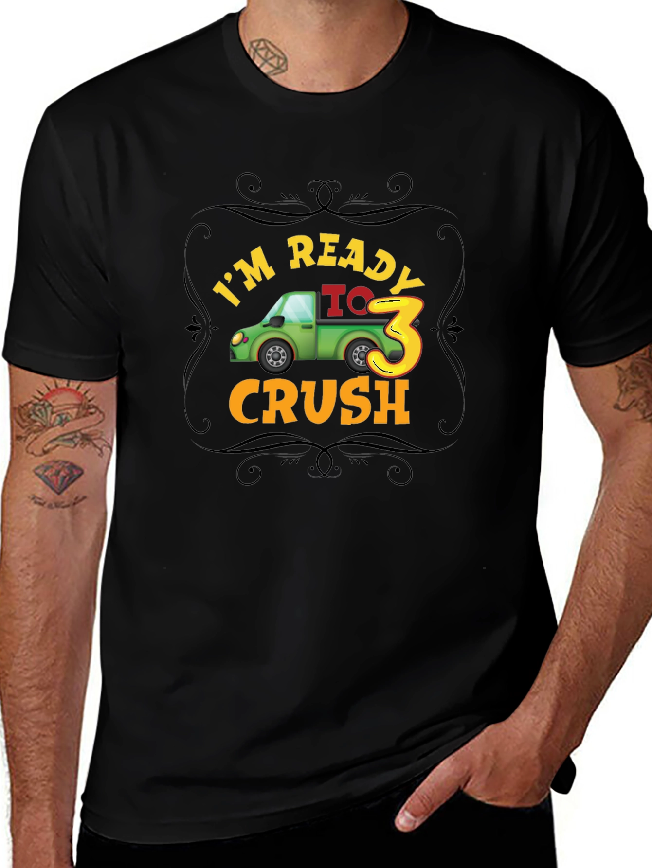 Im Ready to Crush 3rd Birthday Party Toddler T-Shirt