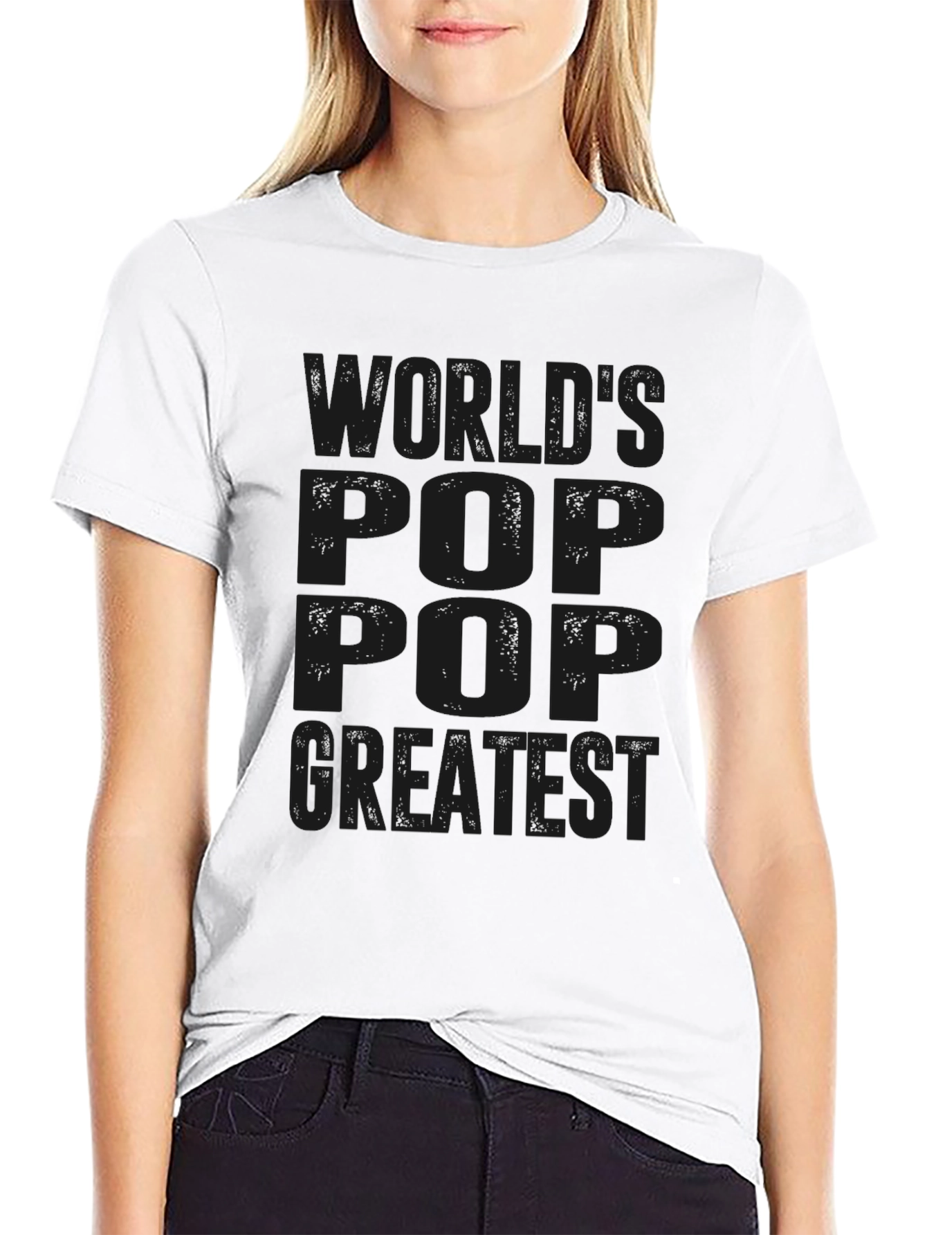 Worlds Greatest Pop Pop Black T-Shirt