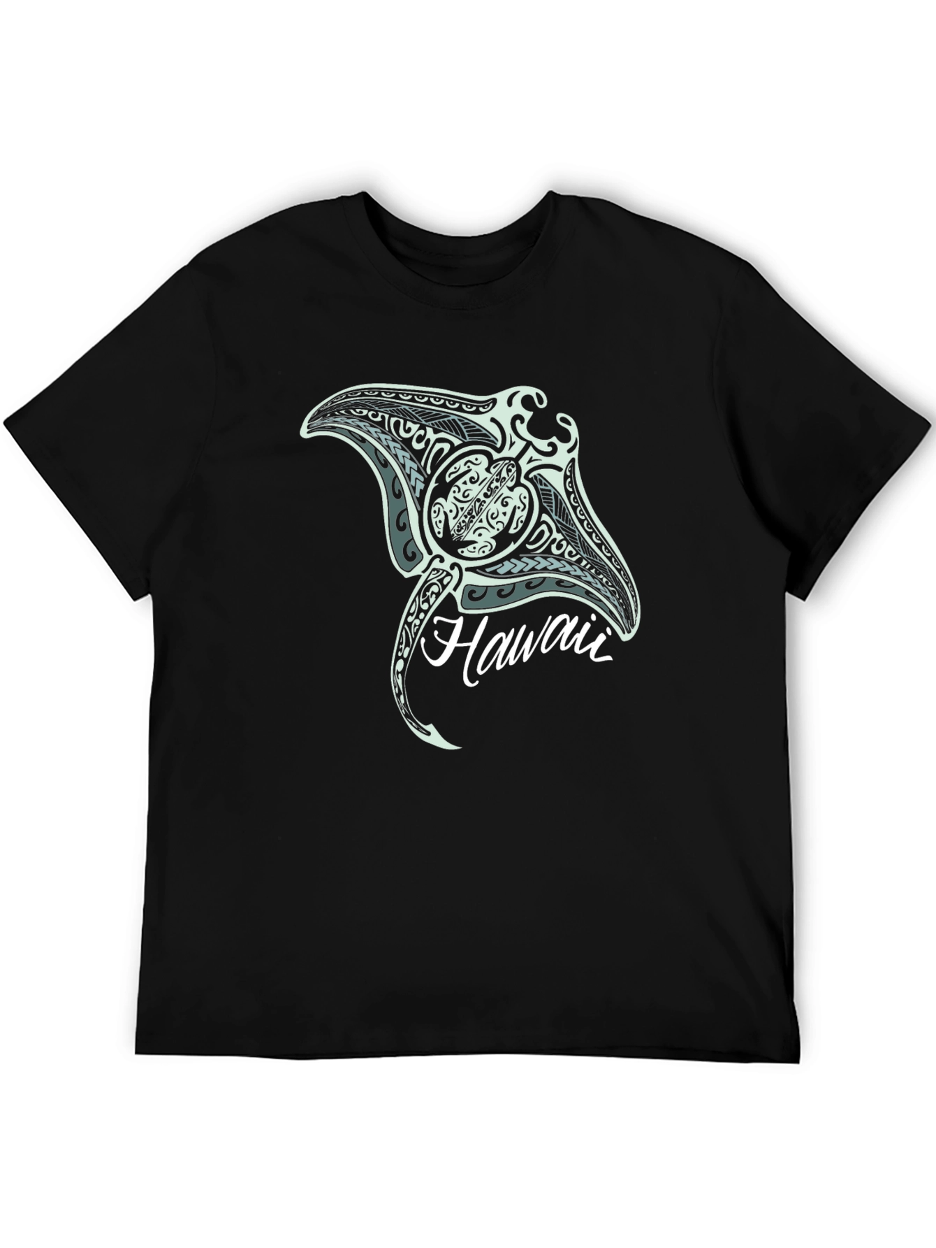 Hawaii Ray Graphic Tee - Black T-Shirt