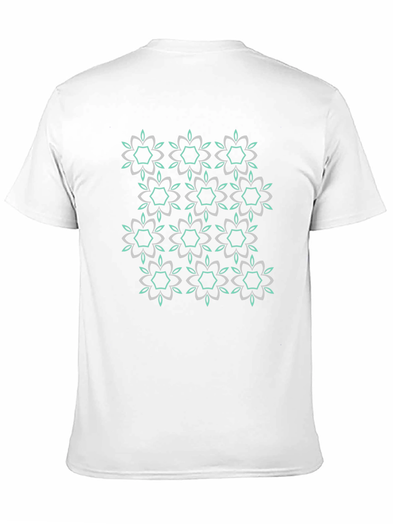 Modern Floral Tee - Black Graphic Print Shirt