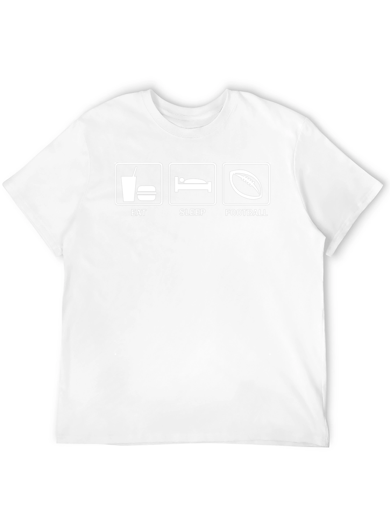 Eat Sleep Football Graphic T-Shirt