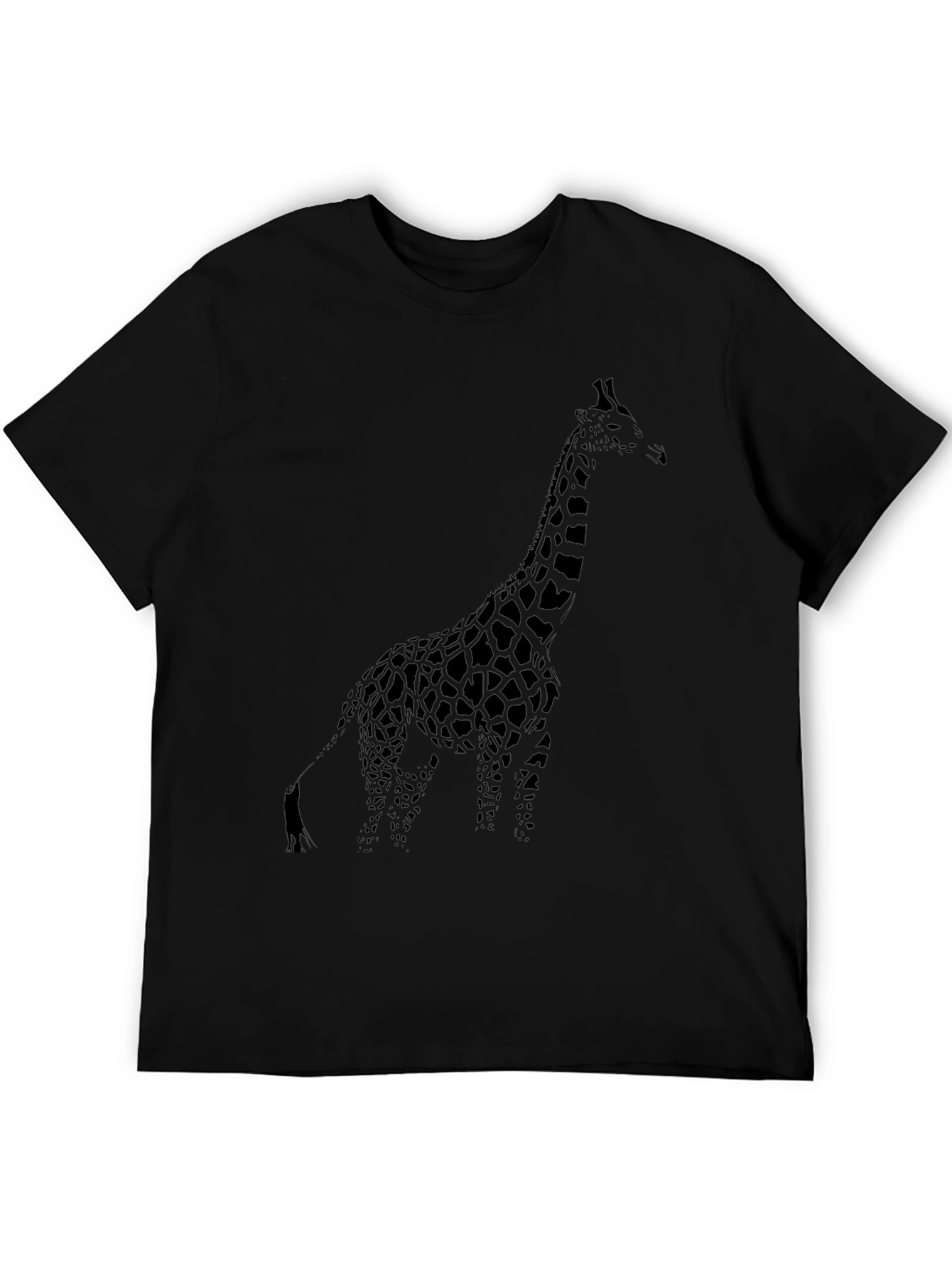 Giraffe Graphic Black Tee
