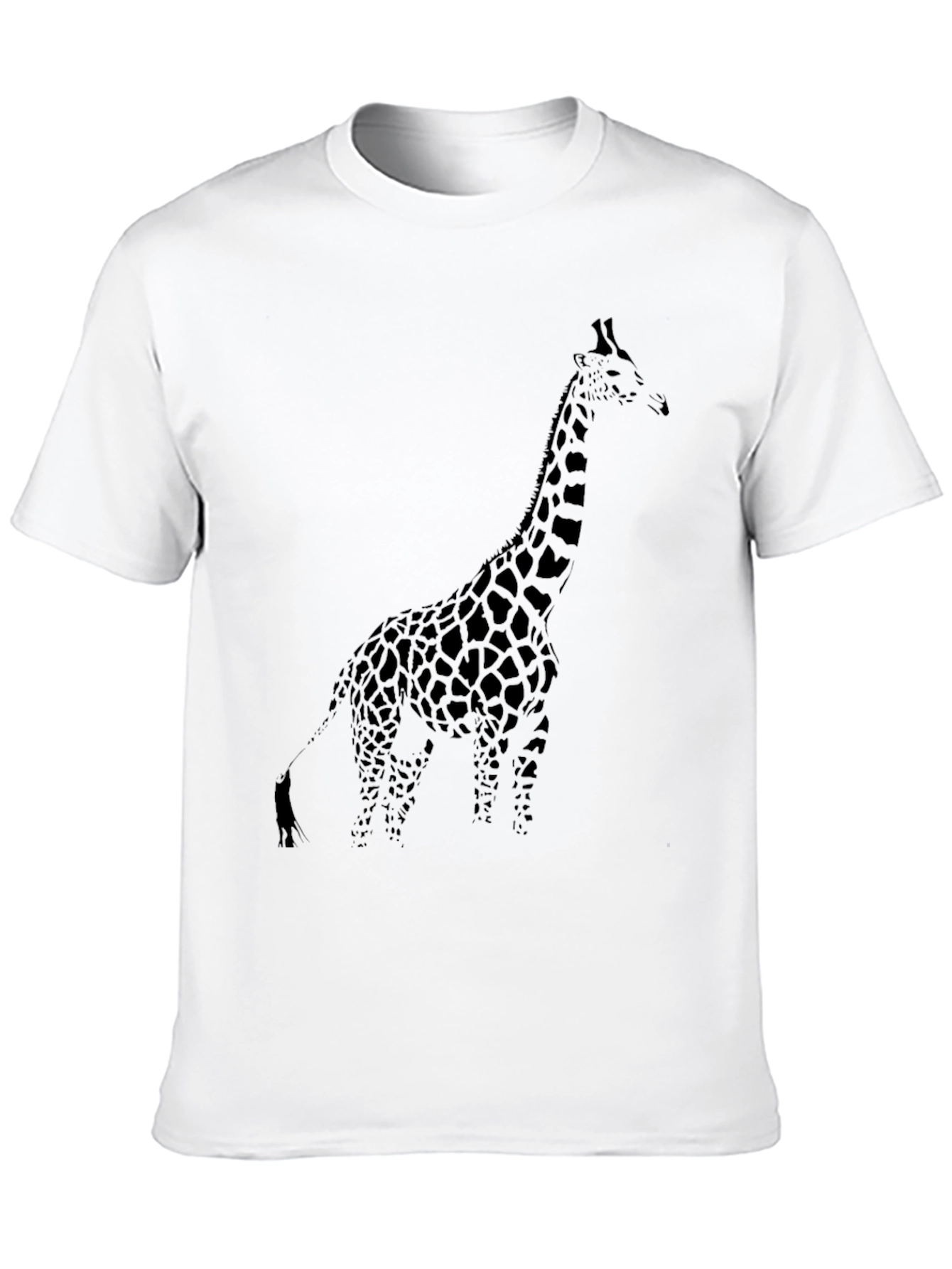 Giraffe Graphic Black Tee