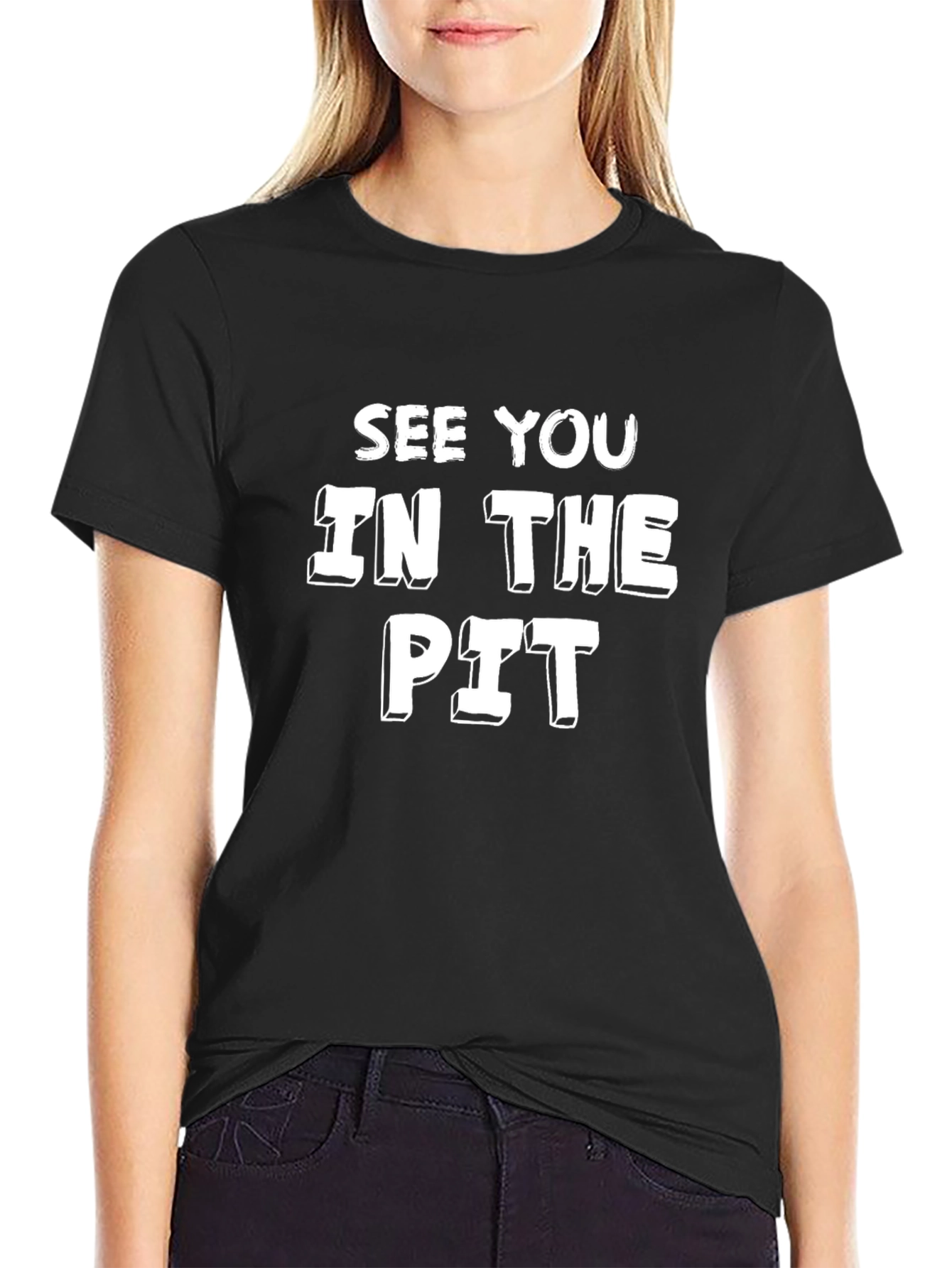 See You In The Pit Graphic Tee - Black