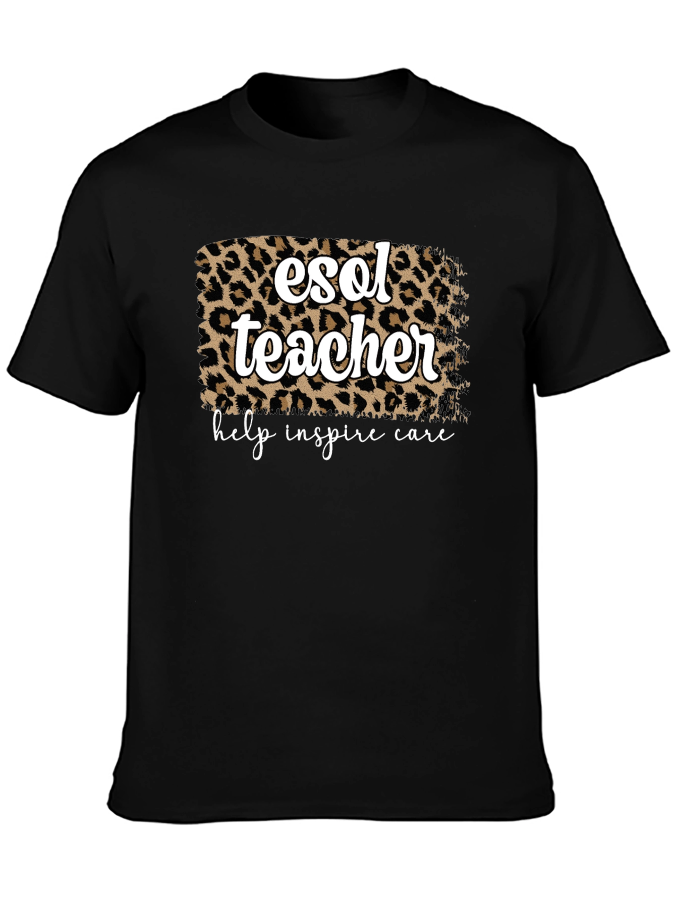 ESOL Teacher Leopard Print T-Shirt
