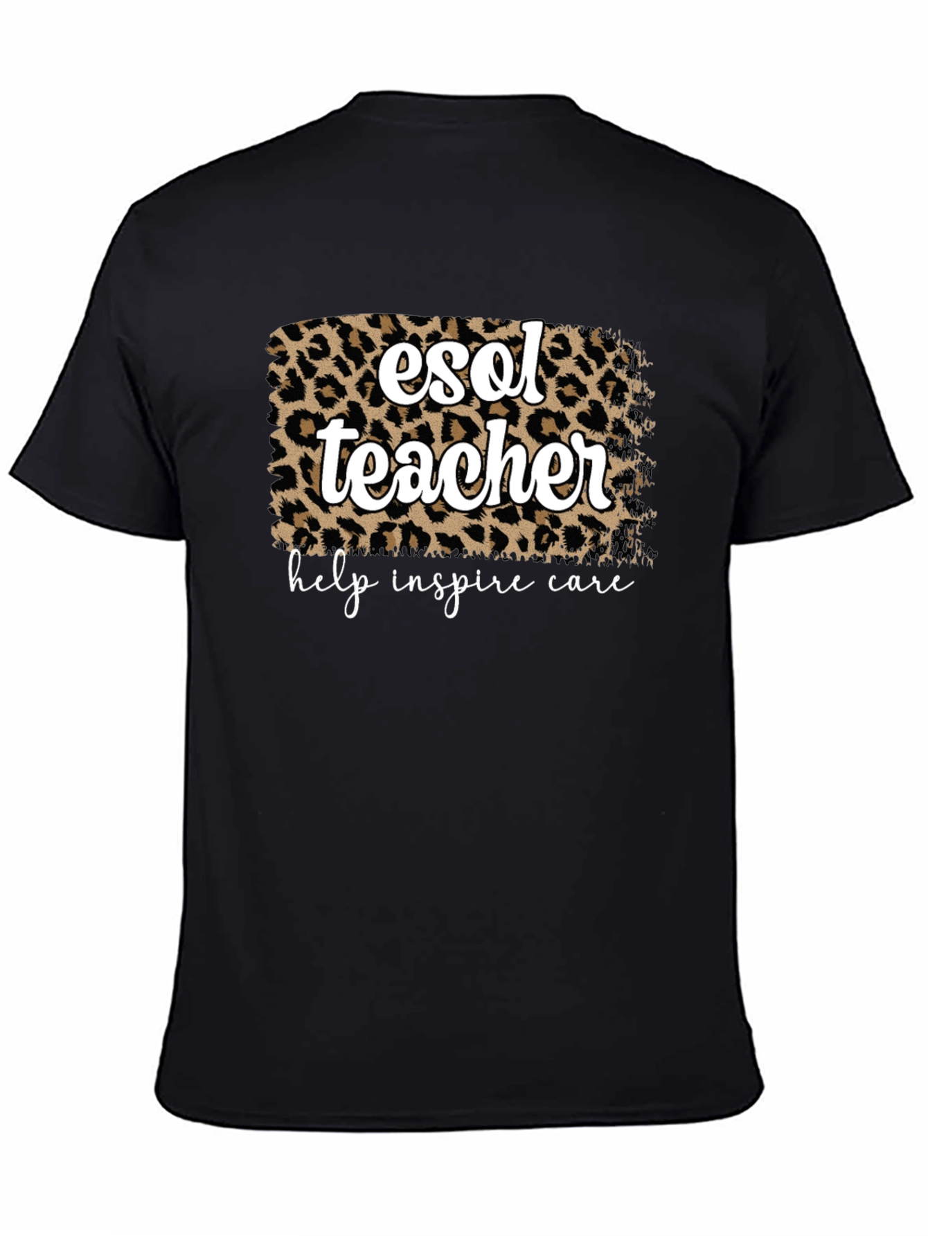 ESOL Teacher Leopard Print T-Shirt