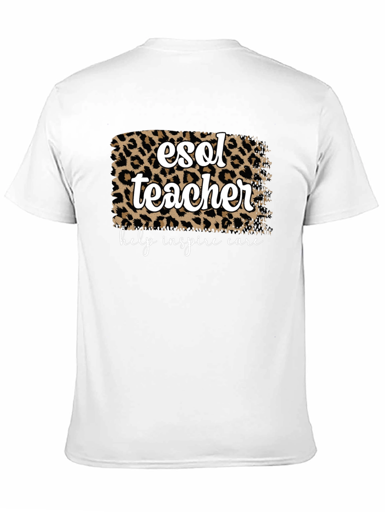 ESOL Teacher Leopard Print T-Shirt