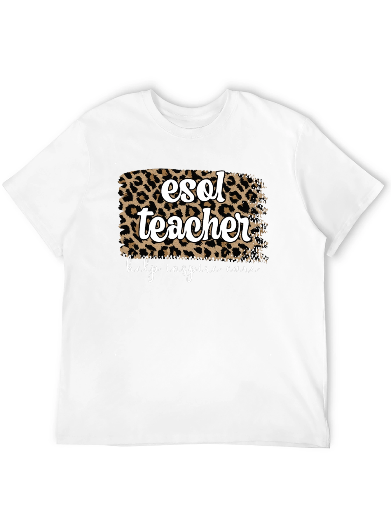 ESOL Teacher Leopard Print T-Shirt