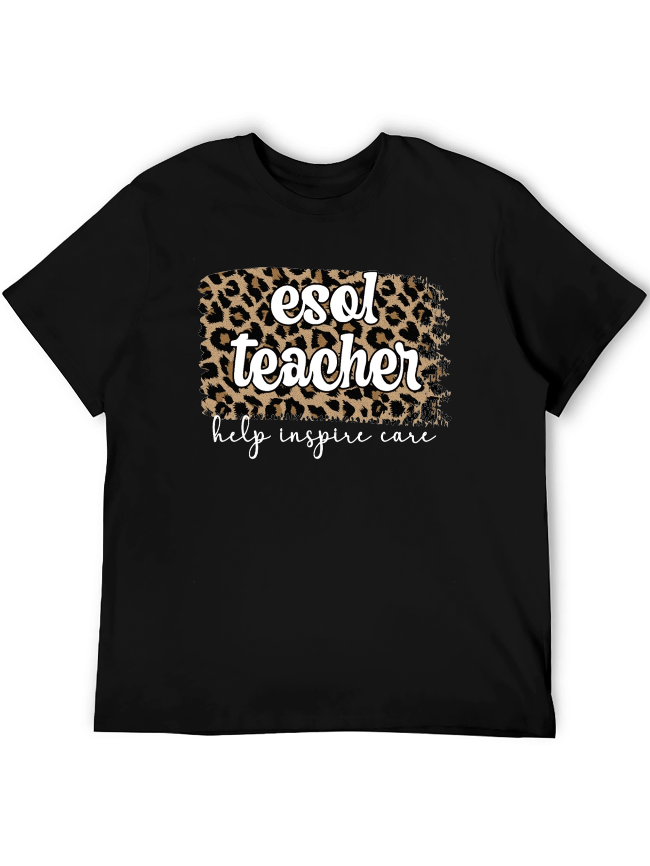 ESOL Teacher Leopard Print T-Shirt