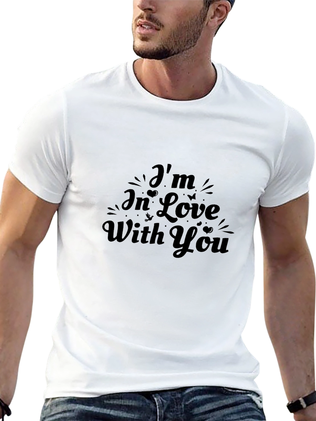 Im In Love With You Graphic Tee - Black