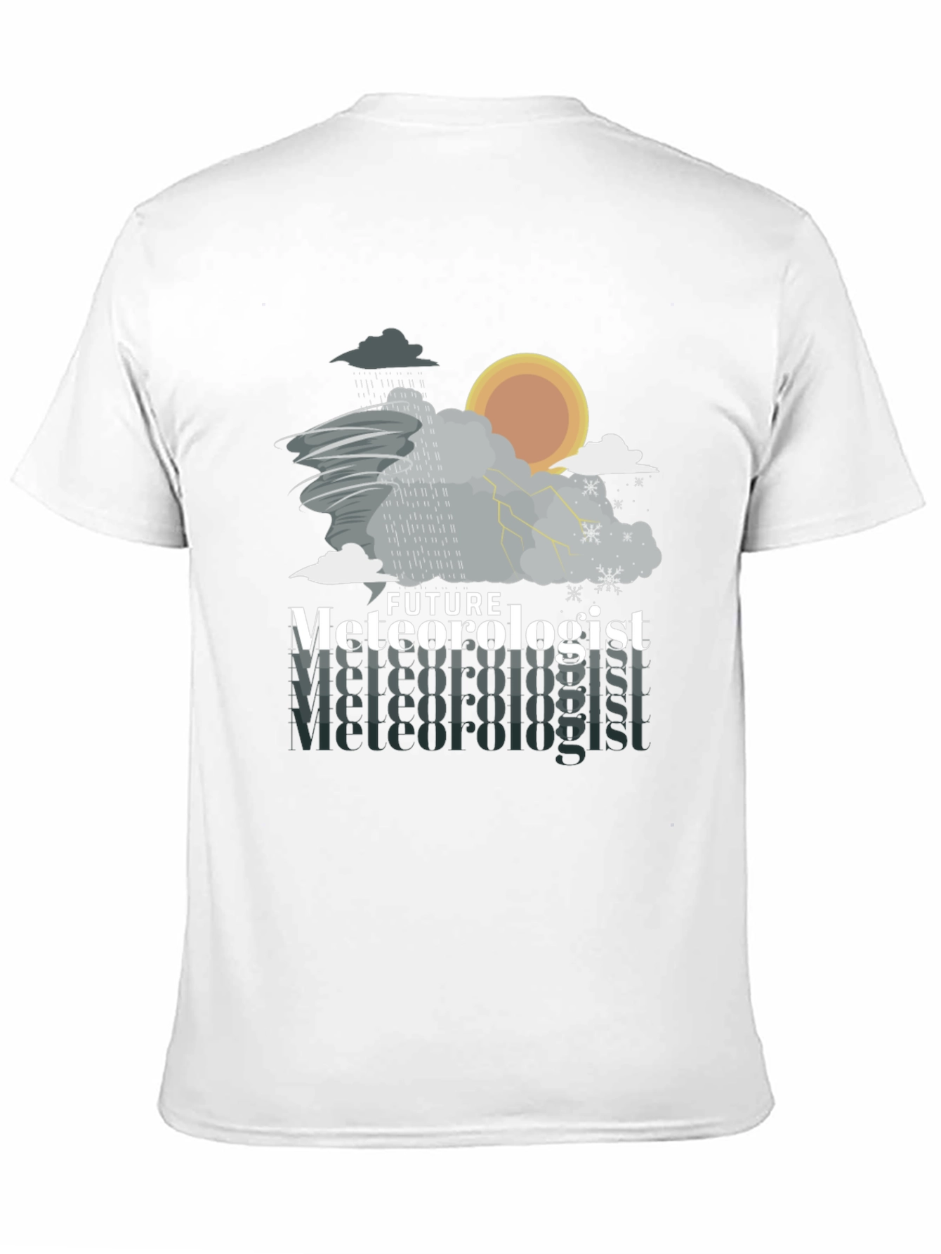Future Meteorologist Weather Pattern Graphic T-Shirt