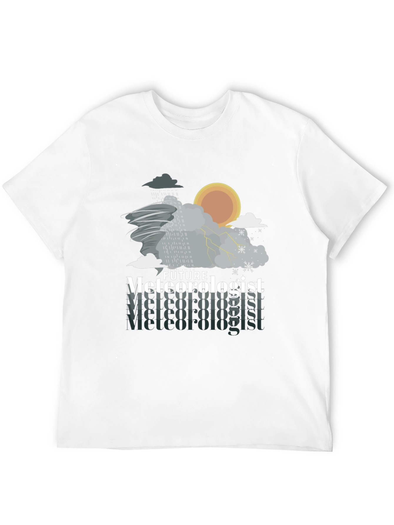 Future Meteorologist Weather Pattern Graphic T-Shirt