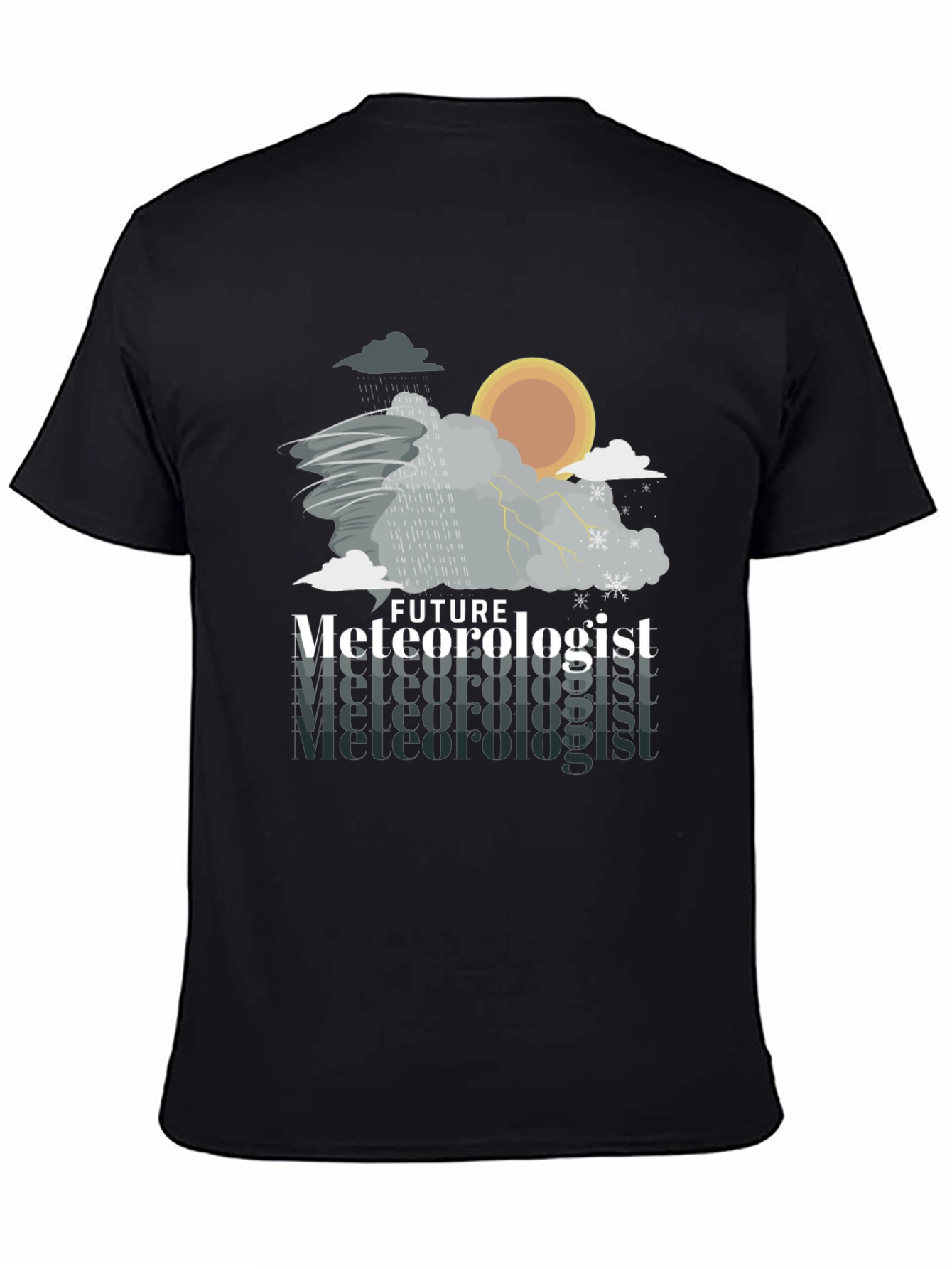 Future Meteorologist Weather Pattern Graphic T-Shirt