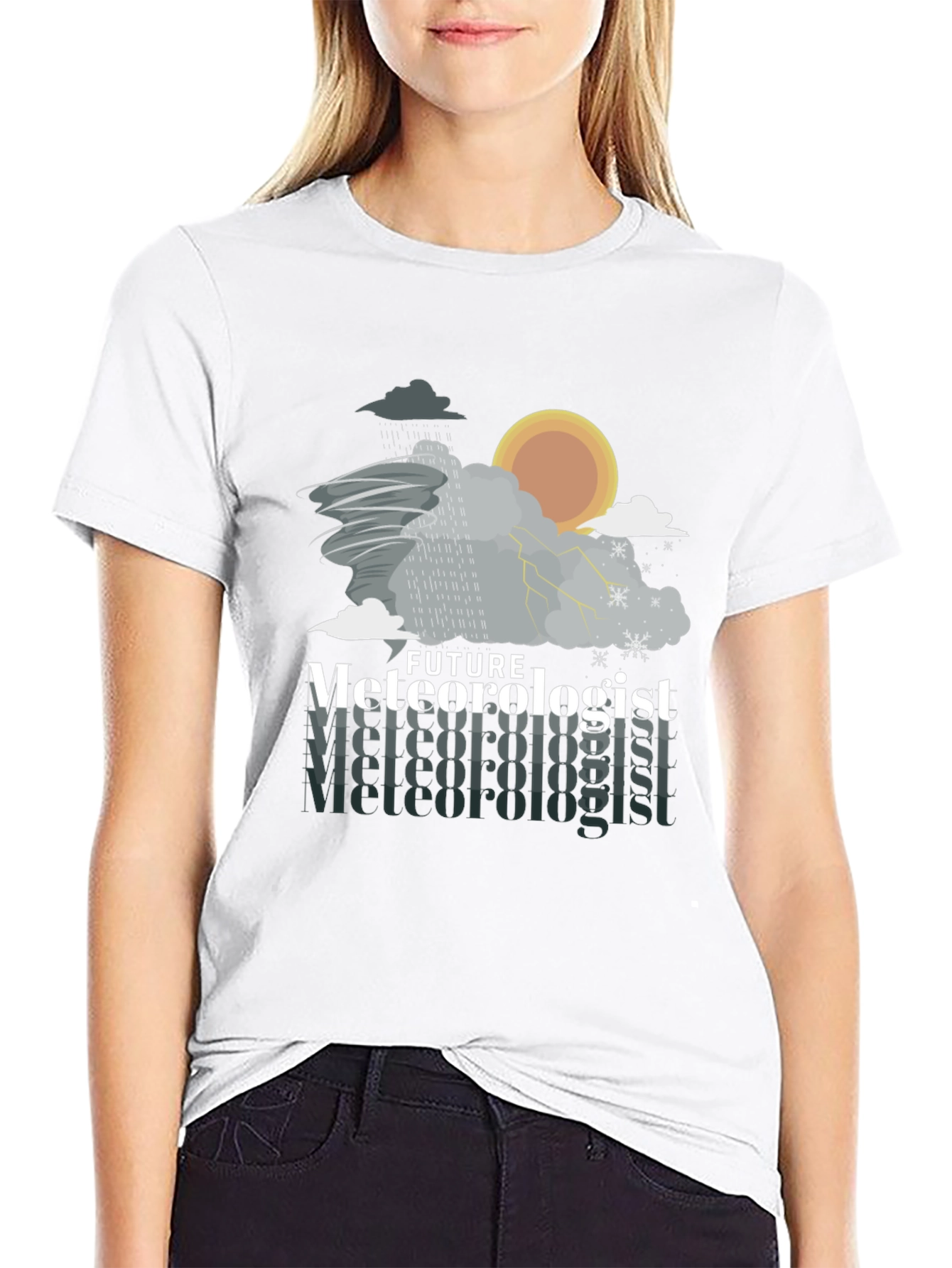 Future Meteorologist Weather Pattern Graphic T-Shirt