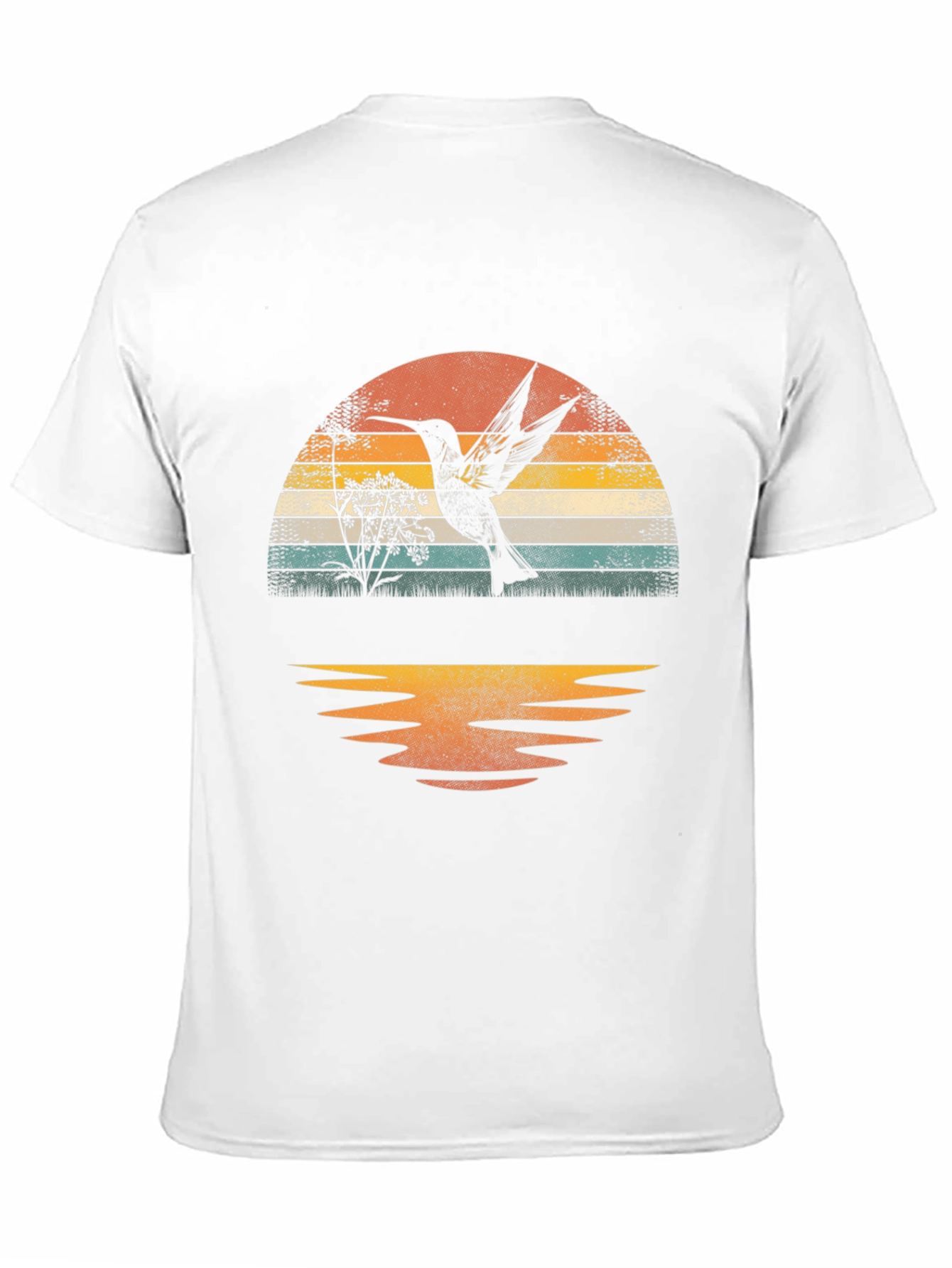 Hummingbird Sunset Graphic Tee - Nature Inspired Design