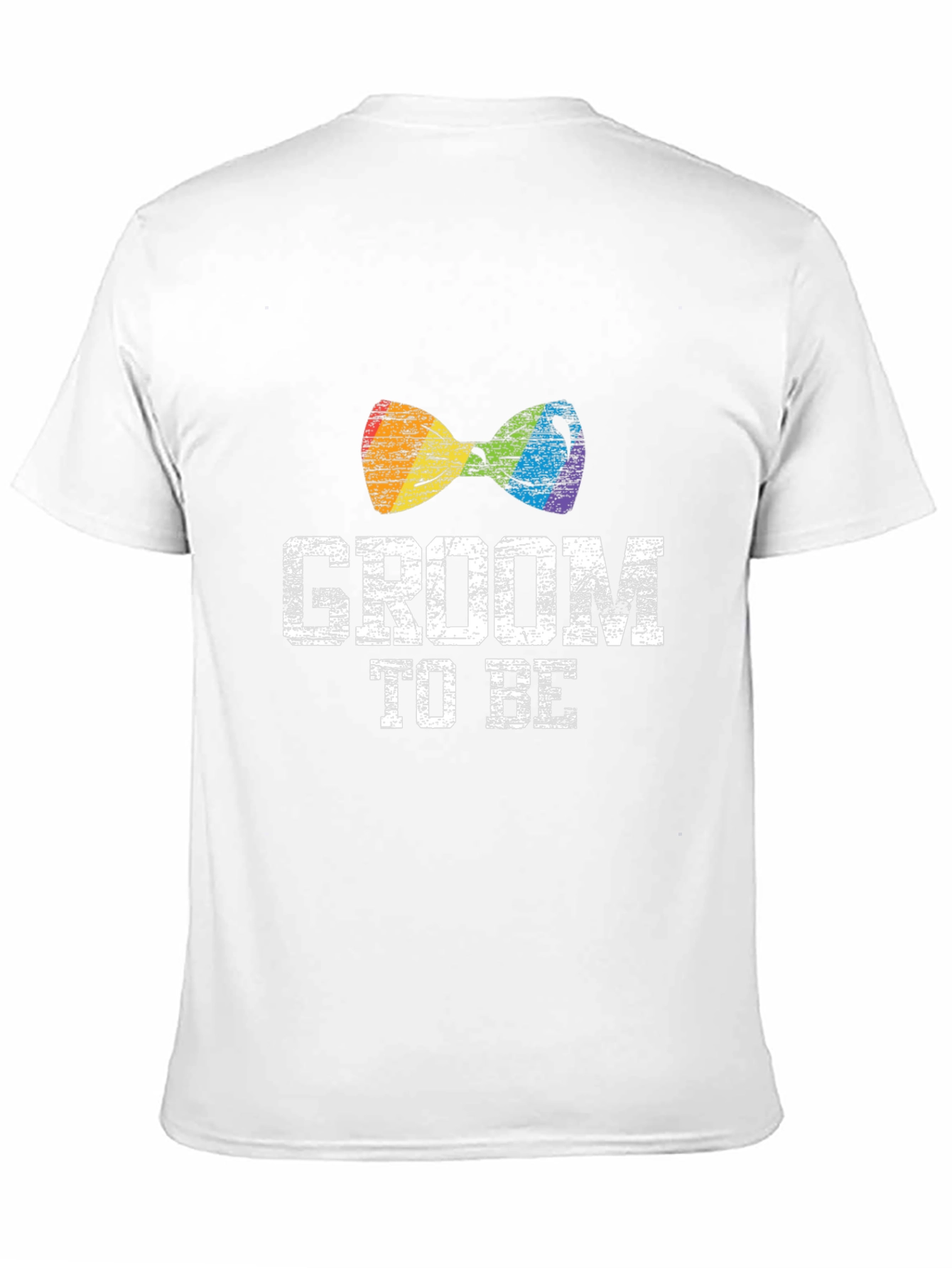 Groom To Be LGBT Rainbow Bow Tie T-Shirt