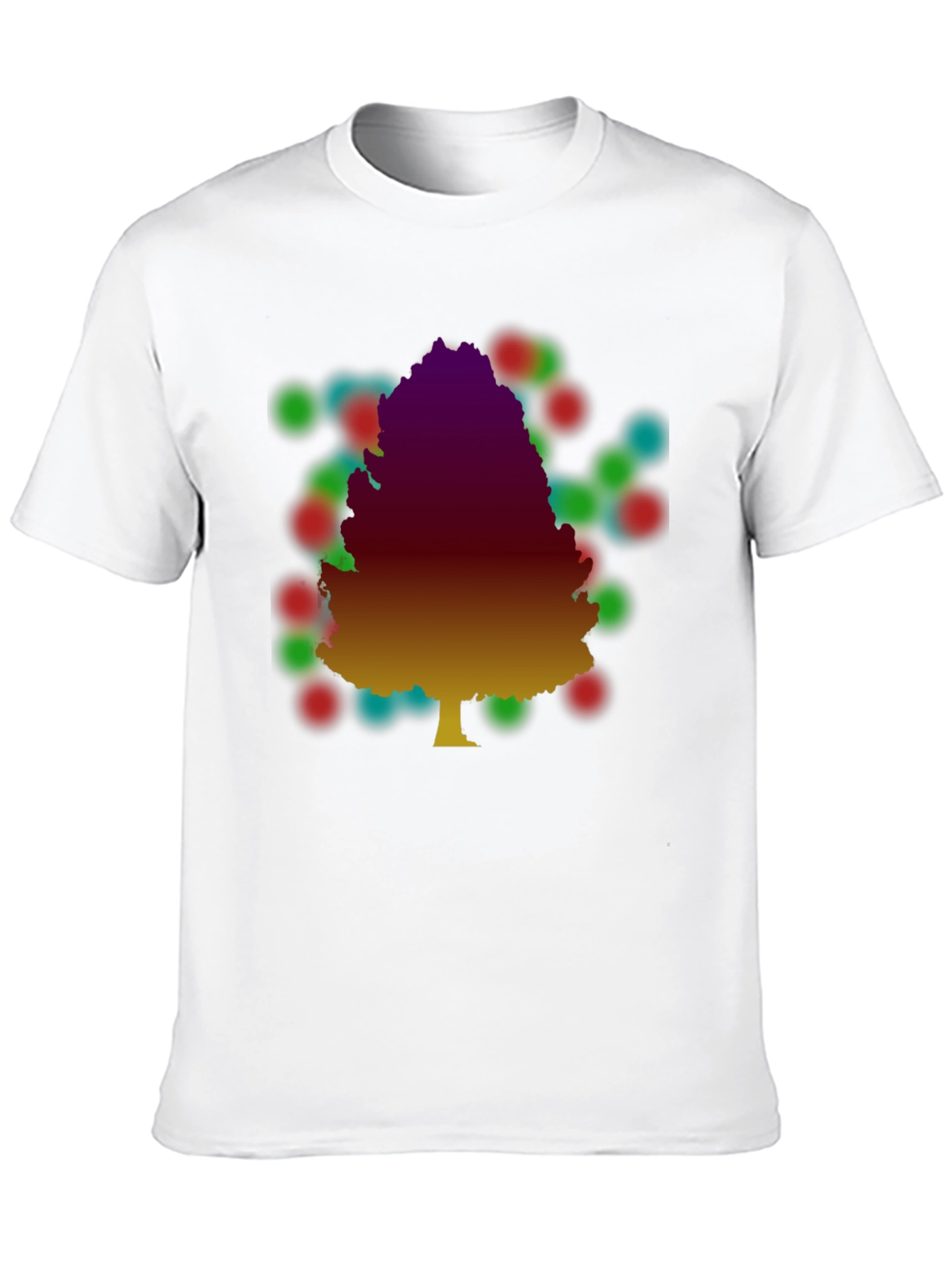 Tree Silhouette Graphic Print T-Shirt
