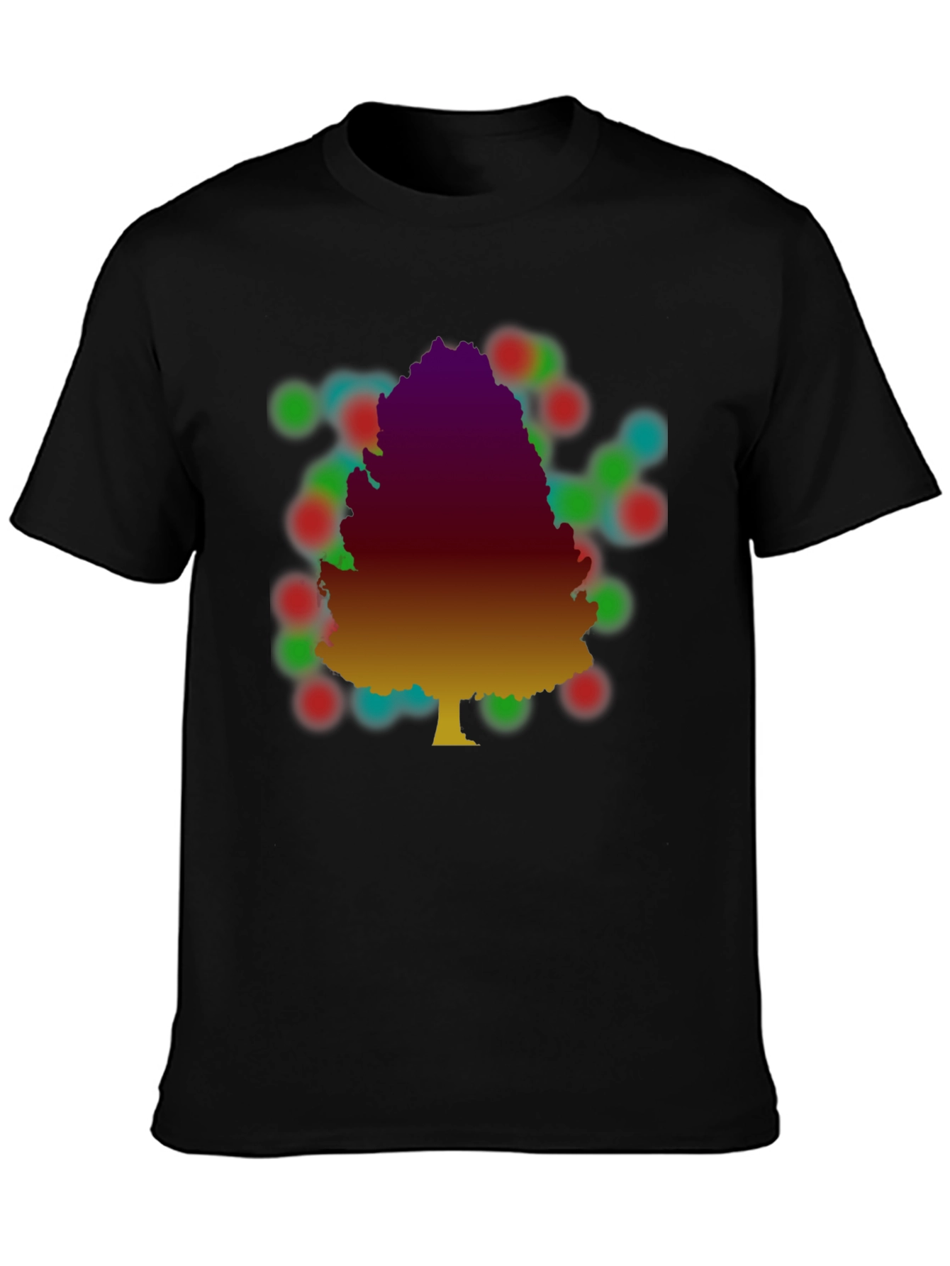 Tree Silhouette Graphic Print T-Shirt