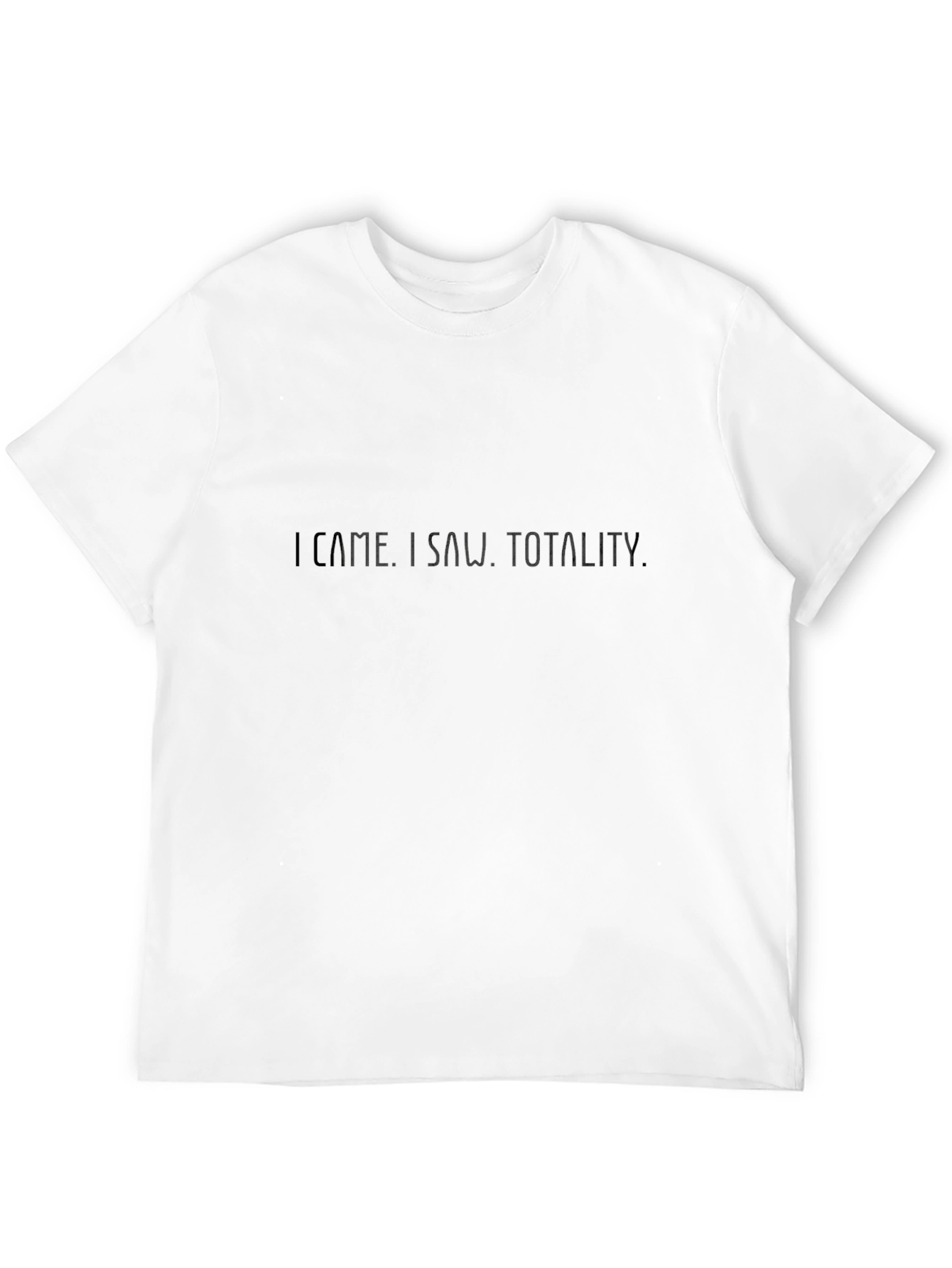 I Came. I Saw. Totality. Mens Black T-Shirt