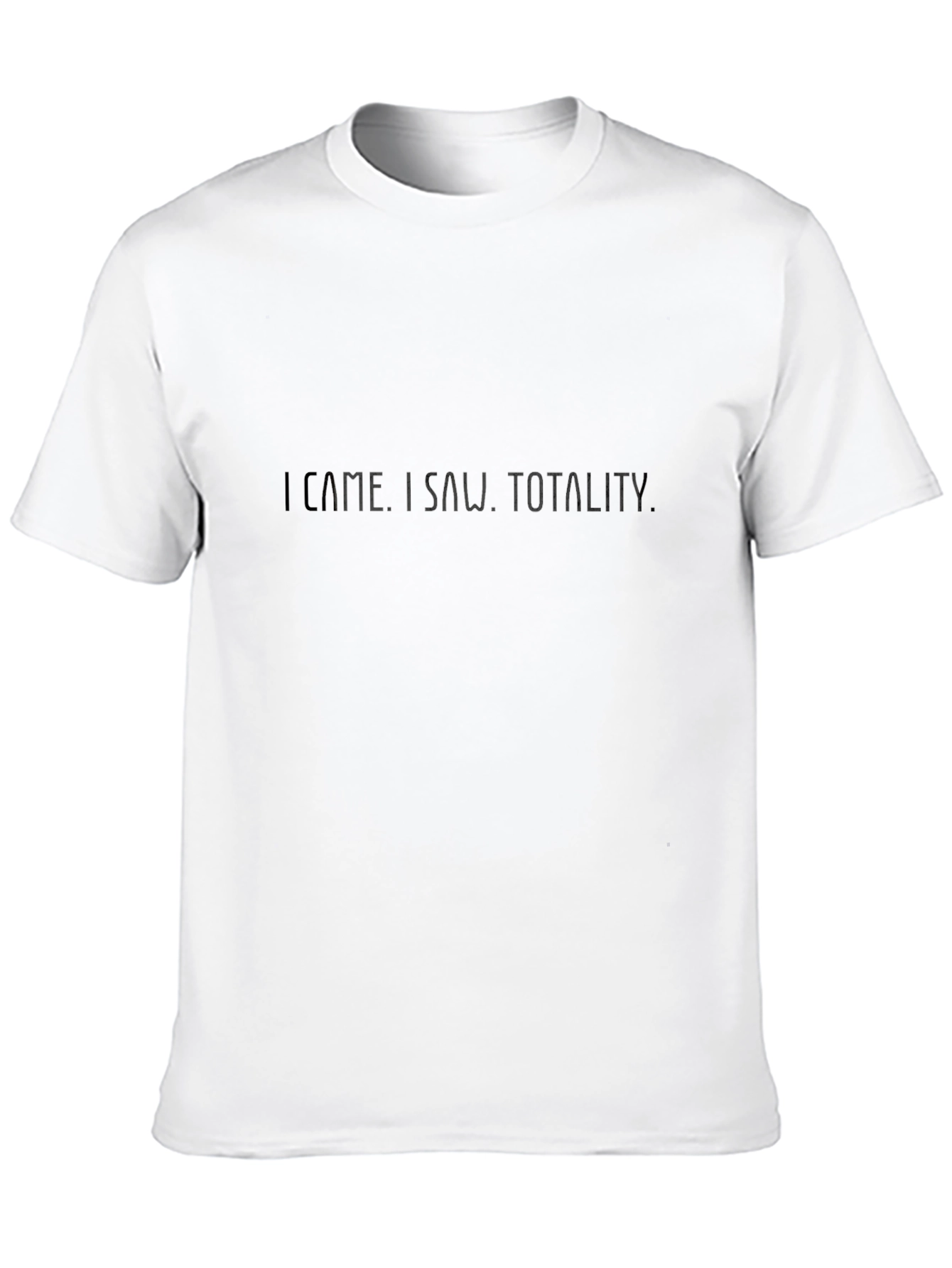 I Came. I Saw. Totality. Mens Black T-Shirt