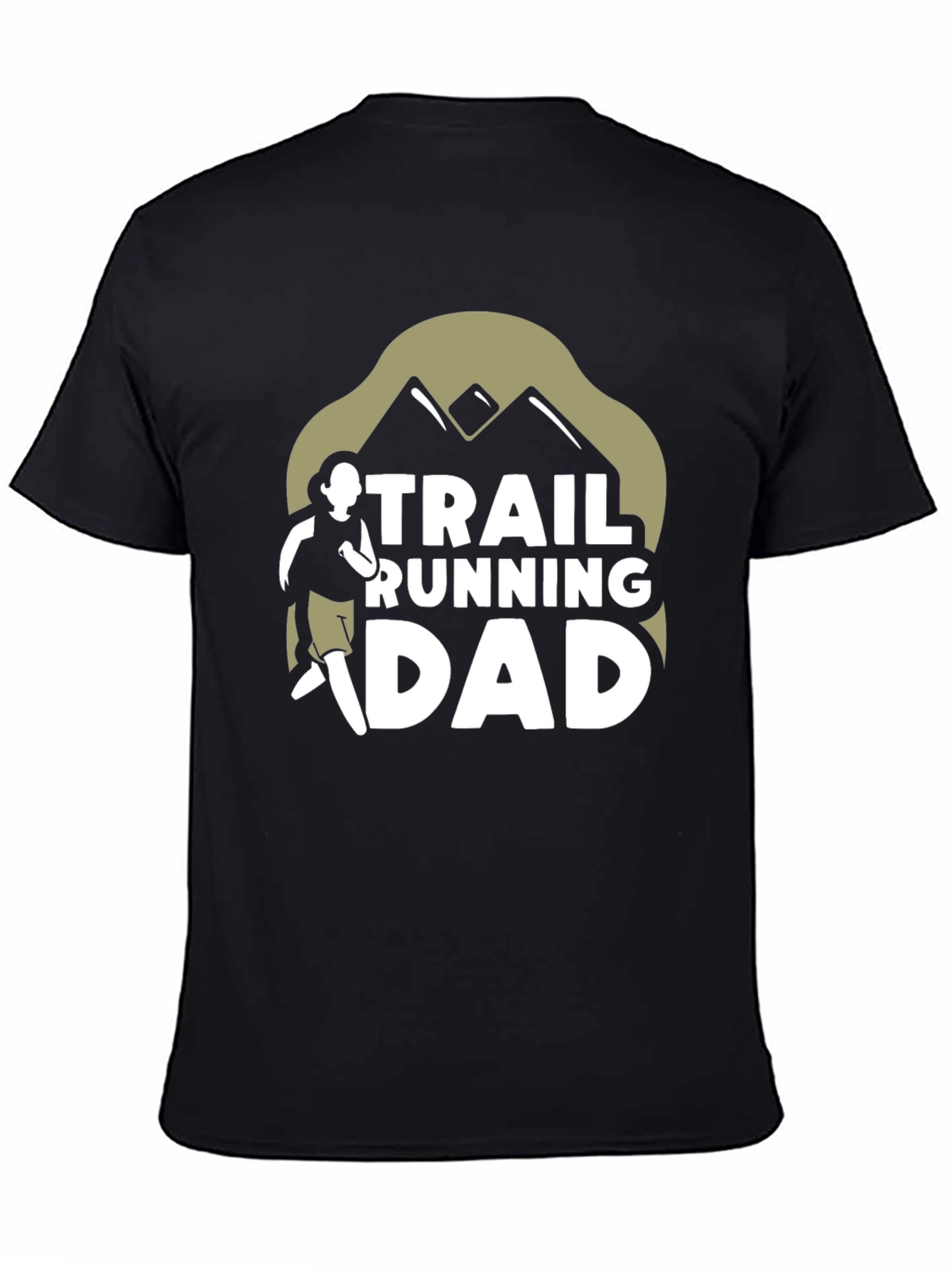 Trail Running Dad Graphic Tee - Black