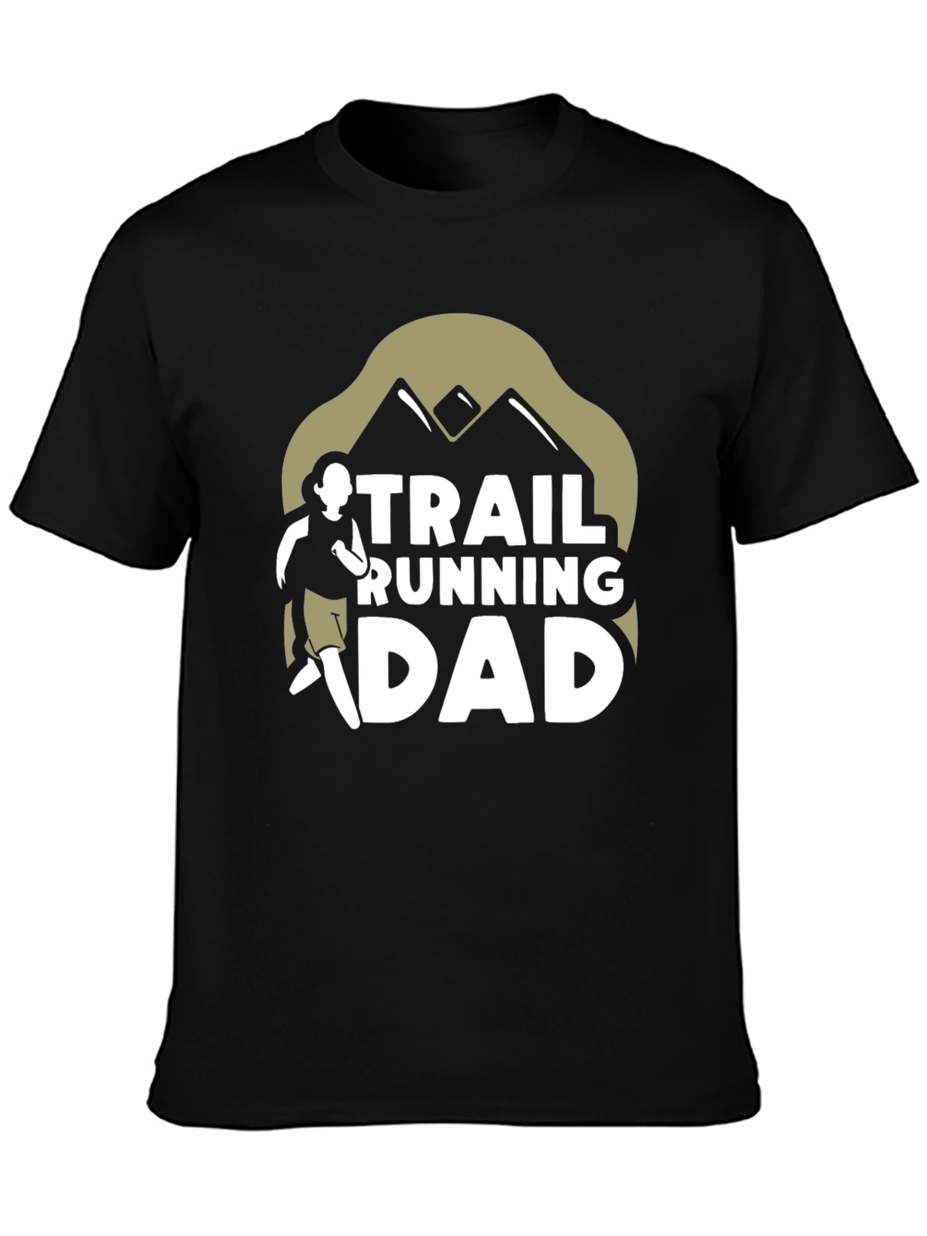 Trail Running Dad Graphic Tee - Black