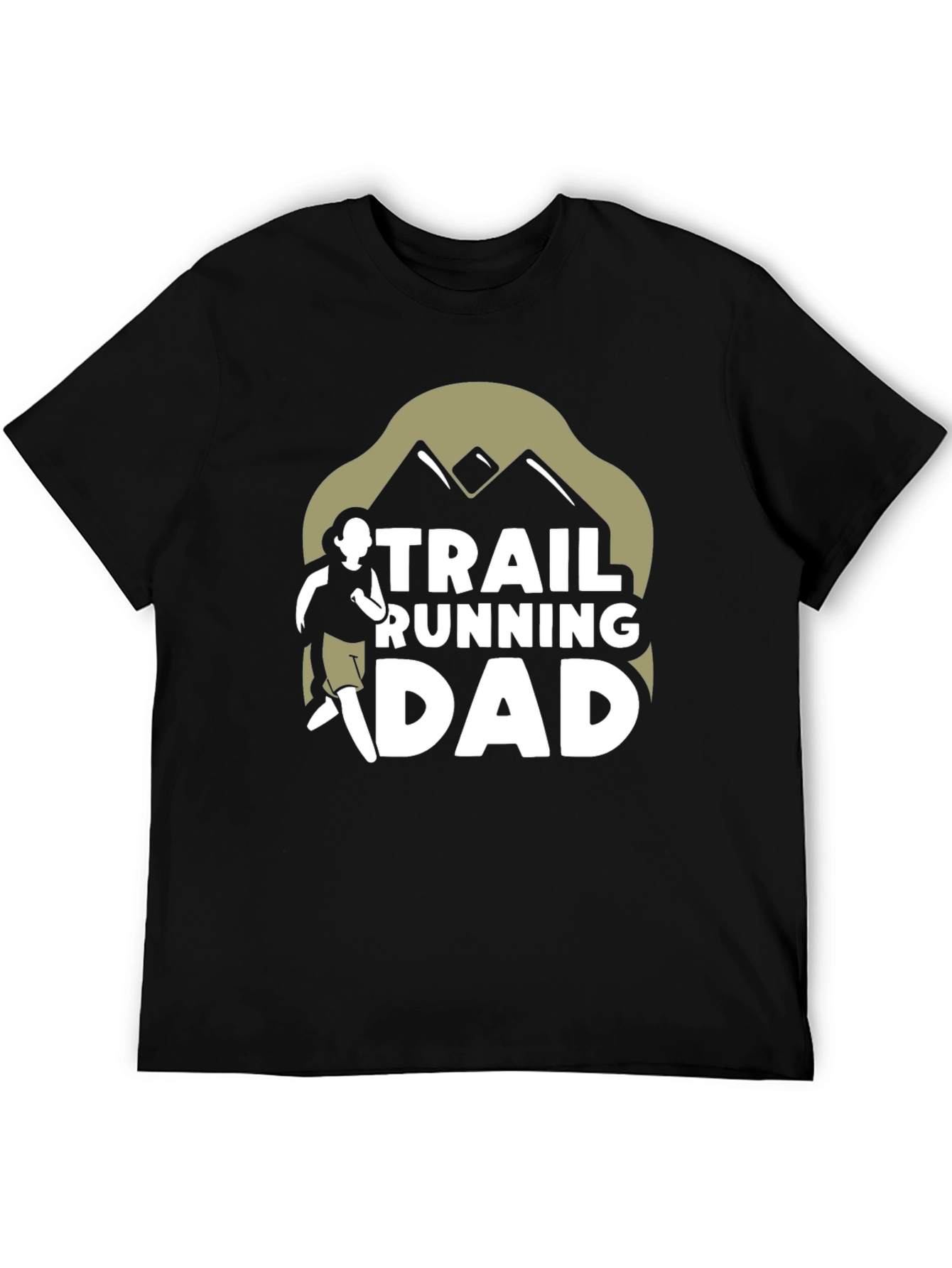 Trail Running Dad Graphic Tee - Black