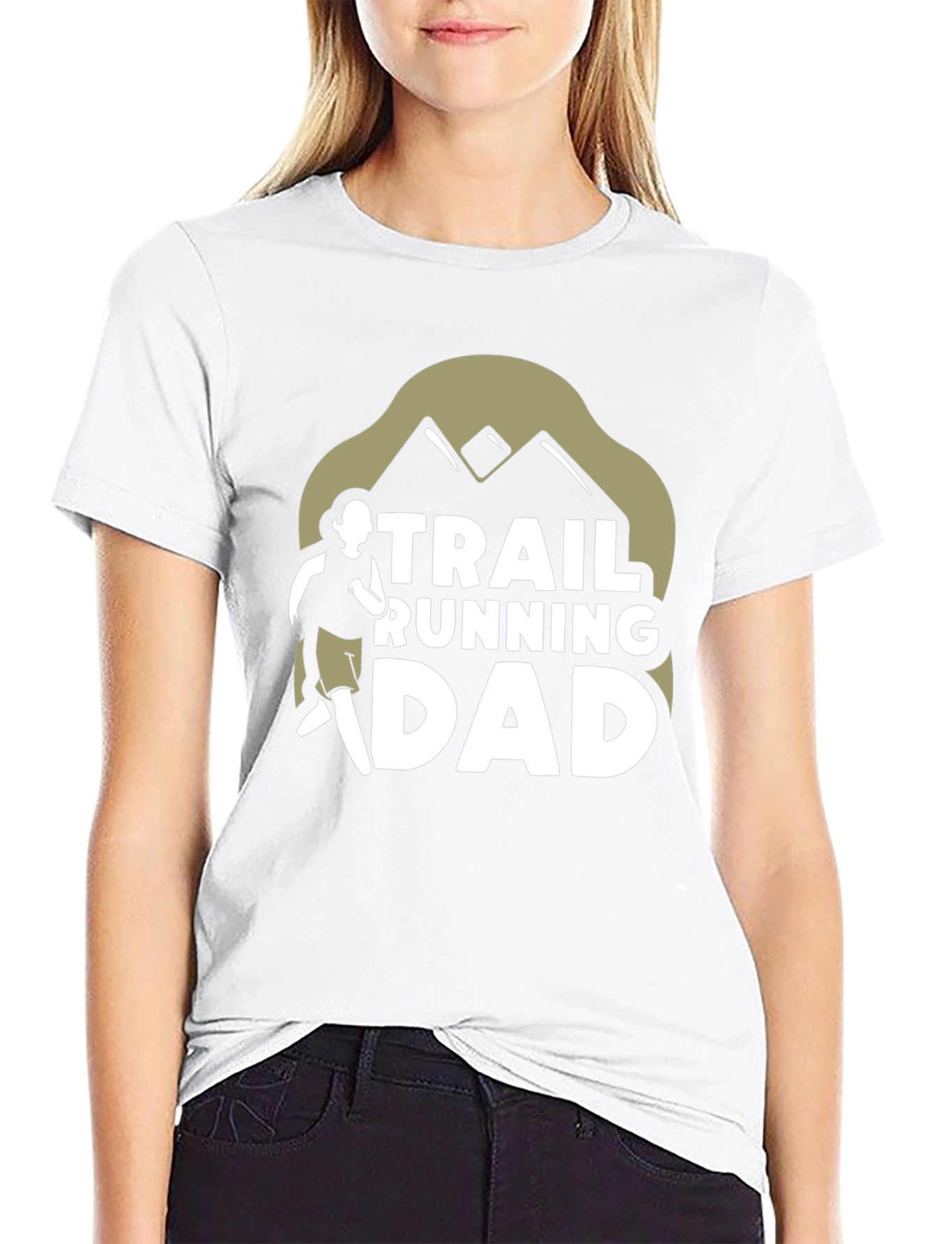 Trail Running Dad Graphic Tee - Black