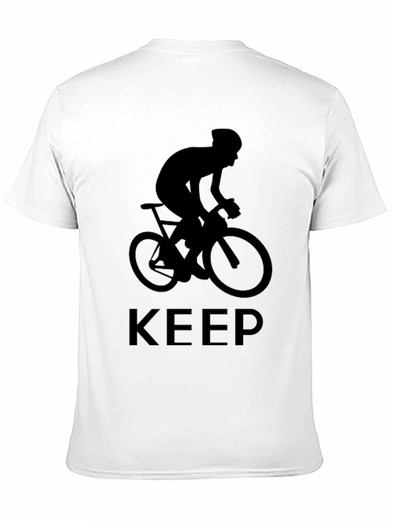 Keep Cycling Black T-Shirt