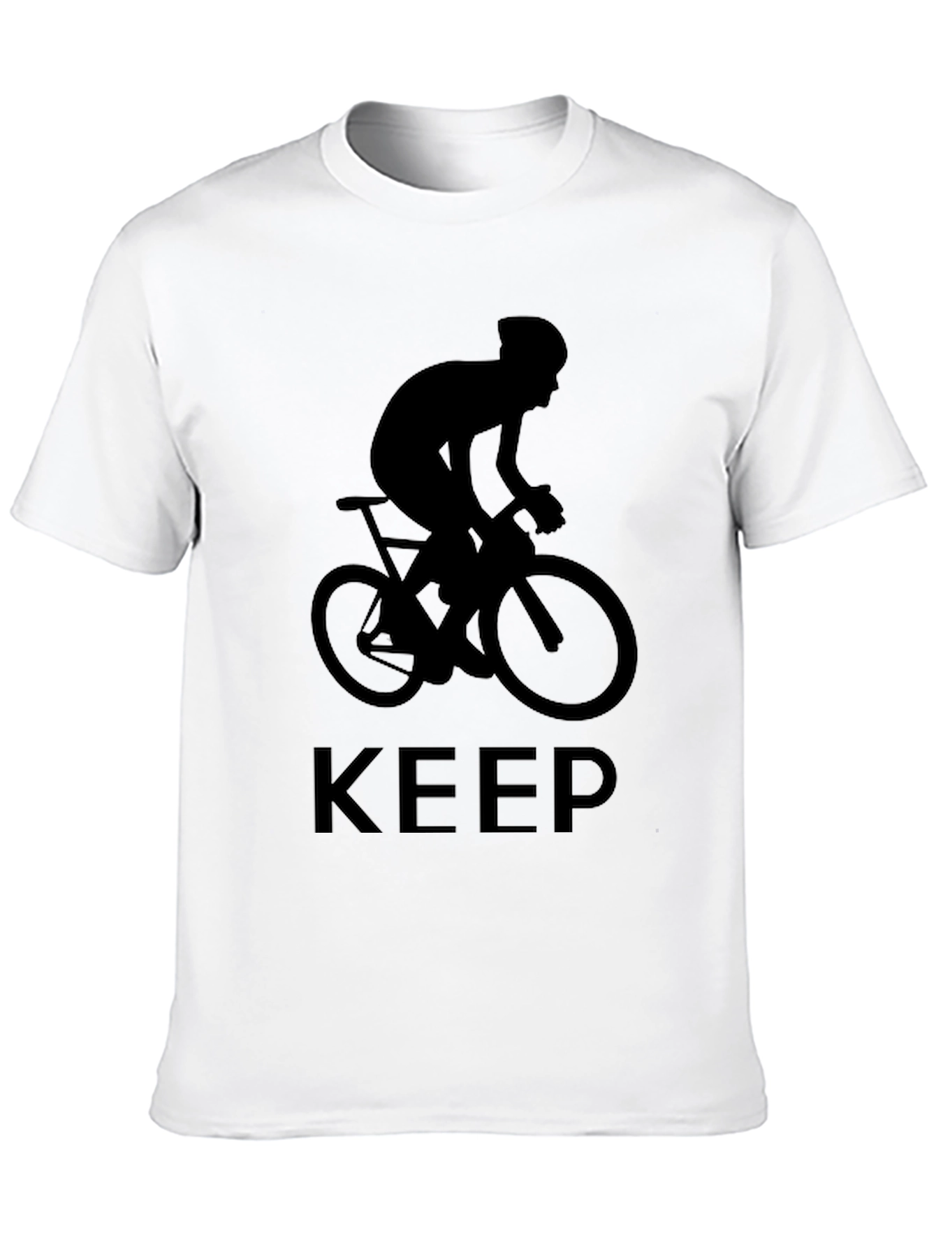 Keep Cycling Black T-Shirt