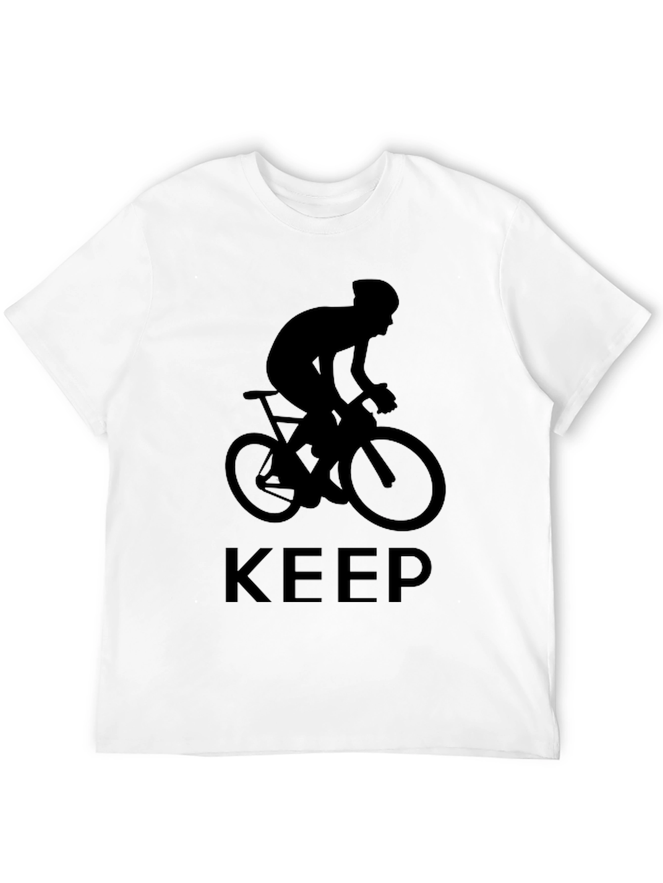 Keep Cycling Black T-Shirt