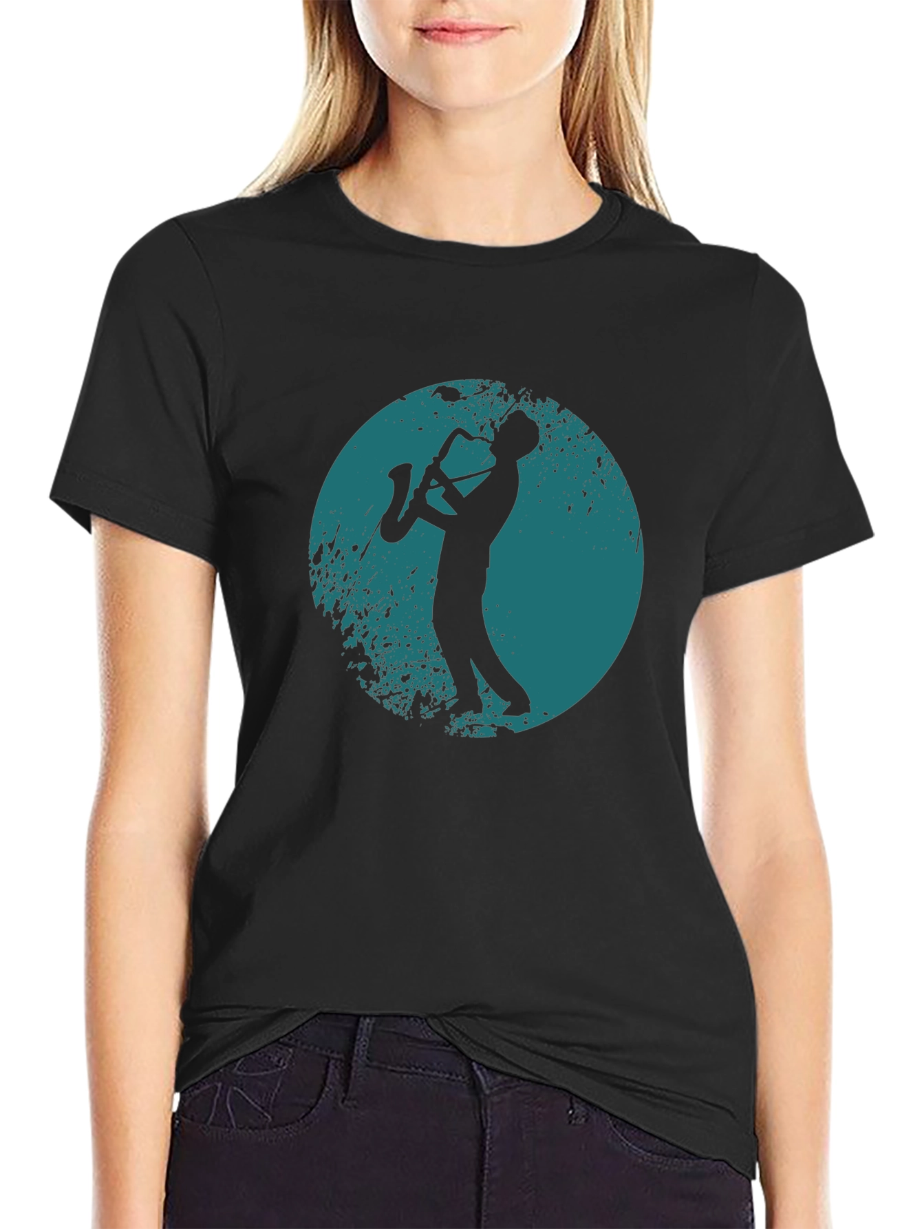 Saxophone Player Graphic T-Shirt