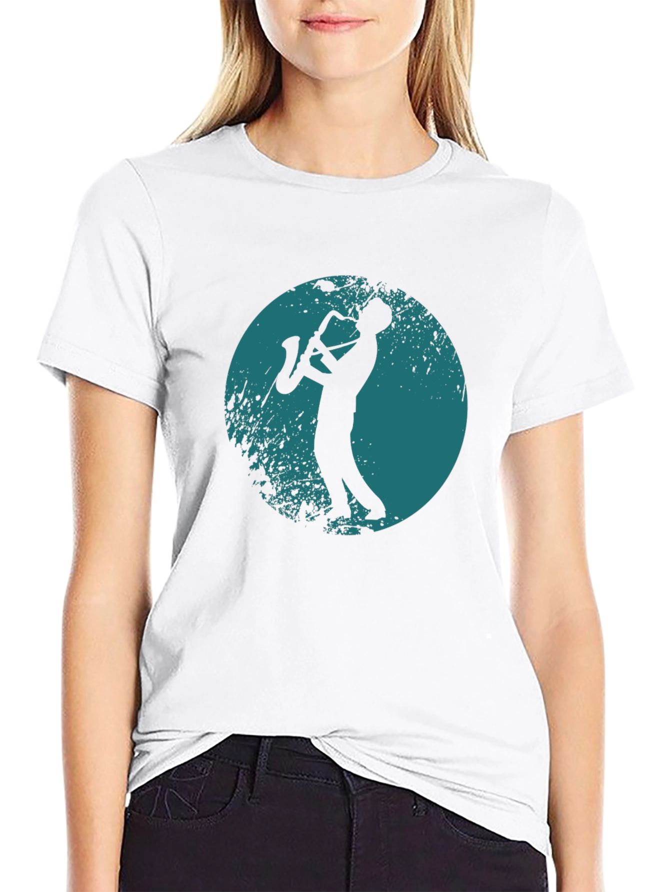 Saxophone Player Graphic T-Shirt