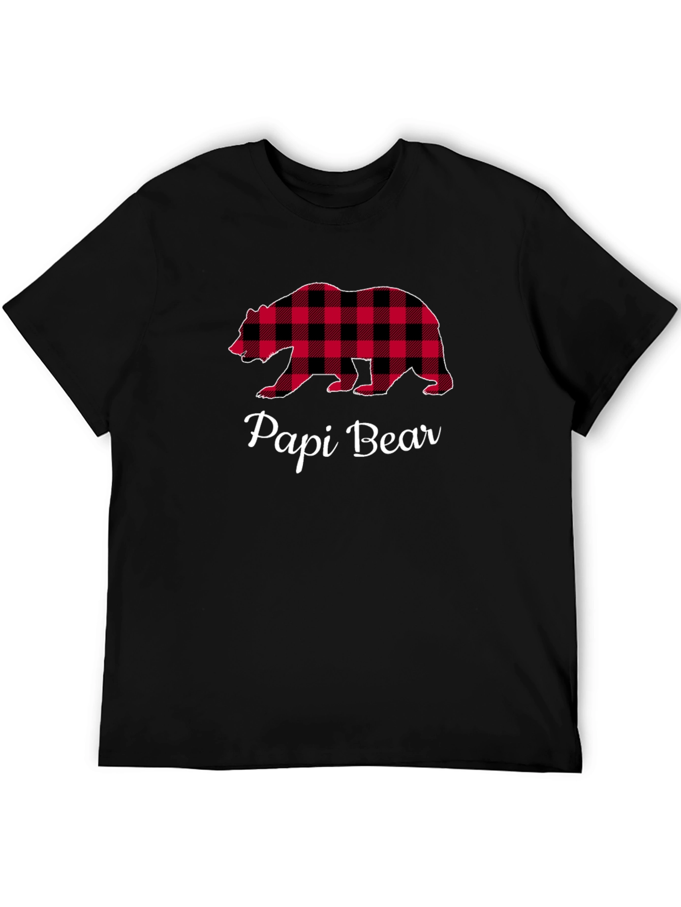 Papi Bear Plaid Graphic Tee