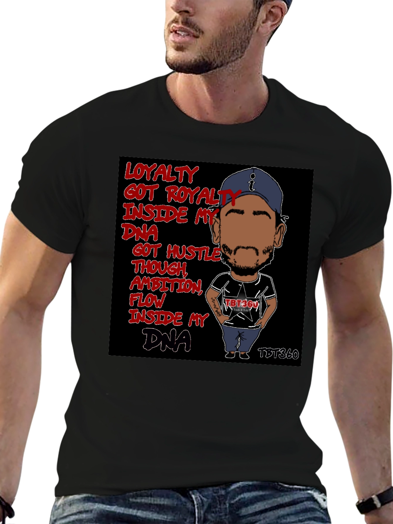 Loyalty DNA Graphic T-Shirt - Black