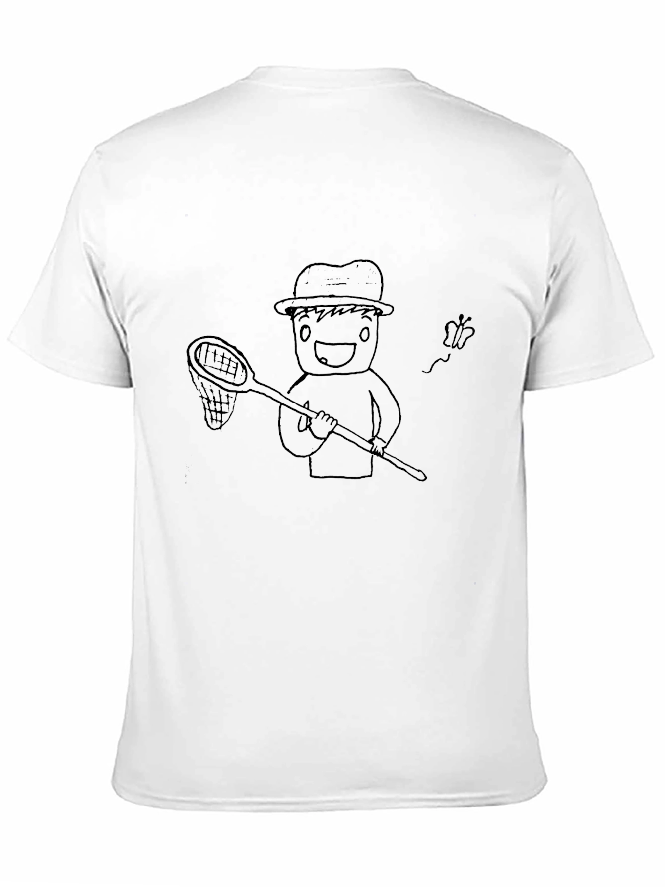 Cartoon Graphic Tee - Black Cotton Shirt