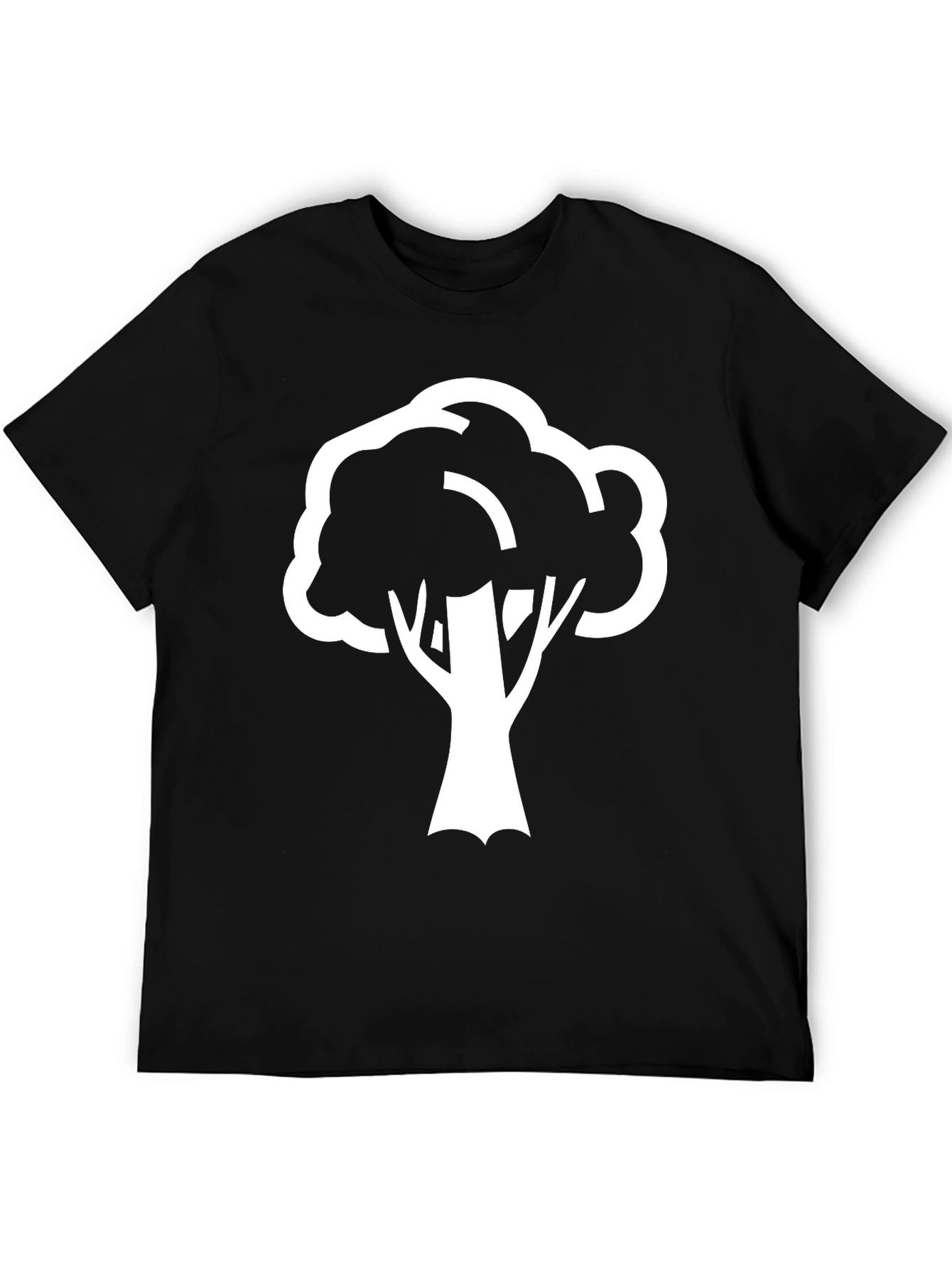 Bold Tree Graphic Tee - Black Cotton Casual Shirt
