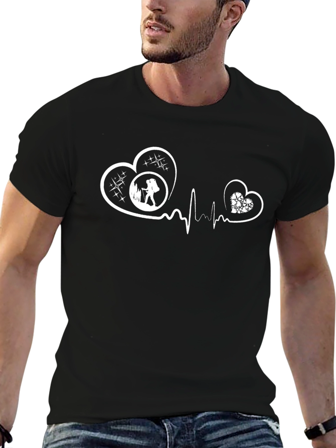 Heartbeat Hiking T-Shirt: Love the Outdoors!